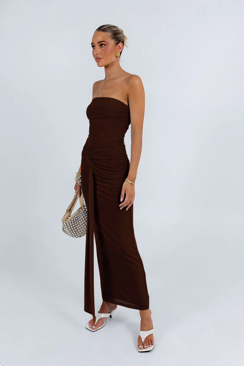 Abby Maxi Dress Dark Chocolate