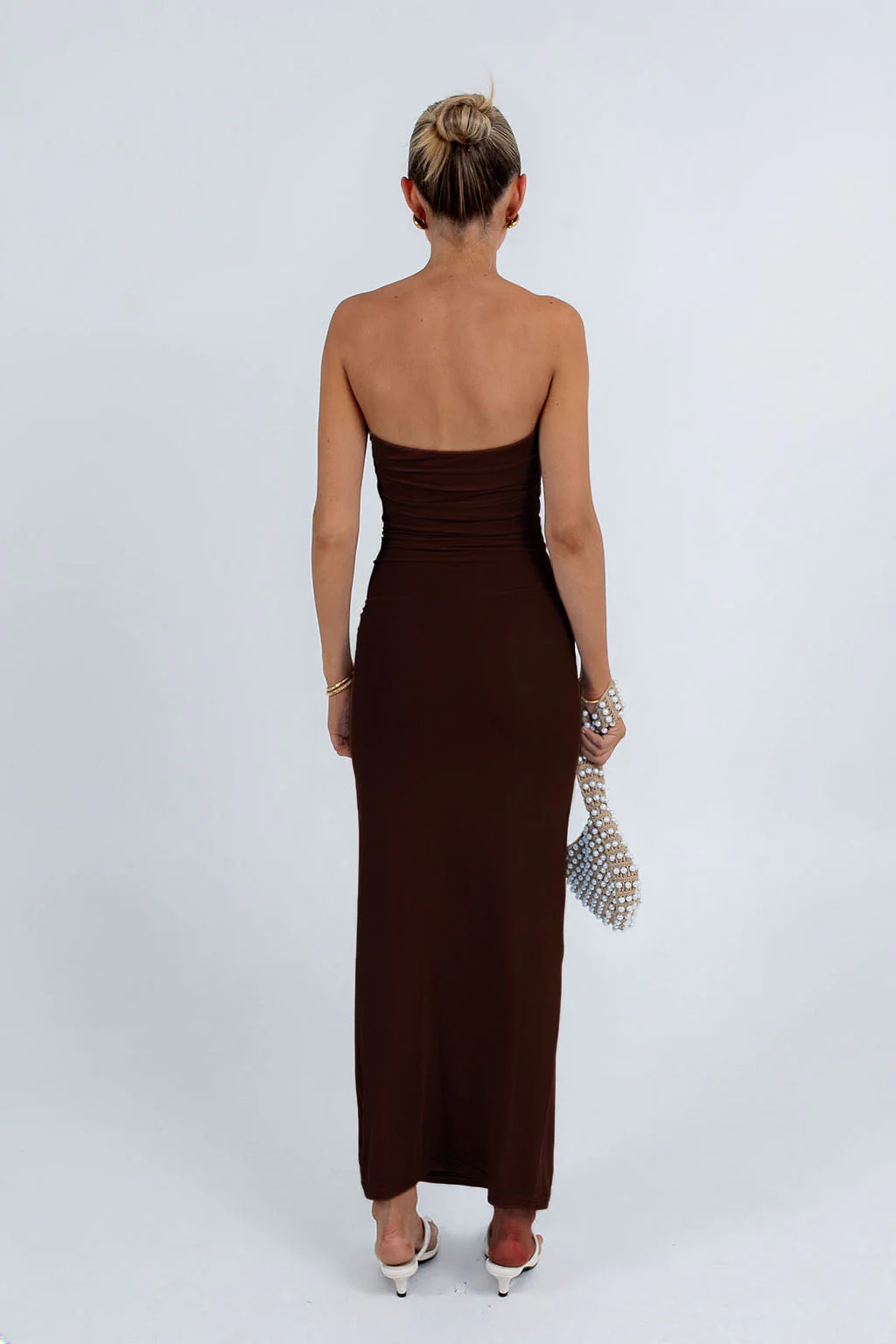 Abby Maxi Dress Dark Chocolate - Image 5