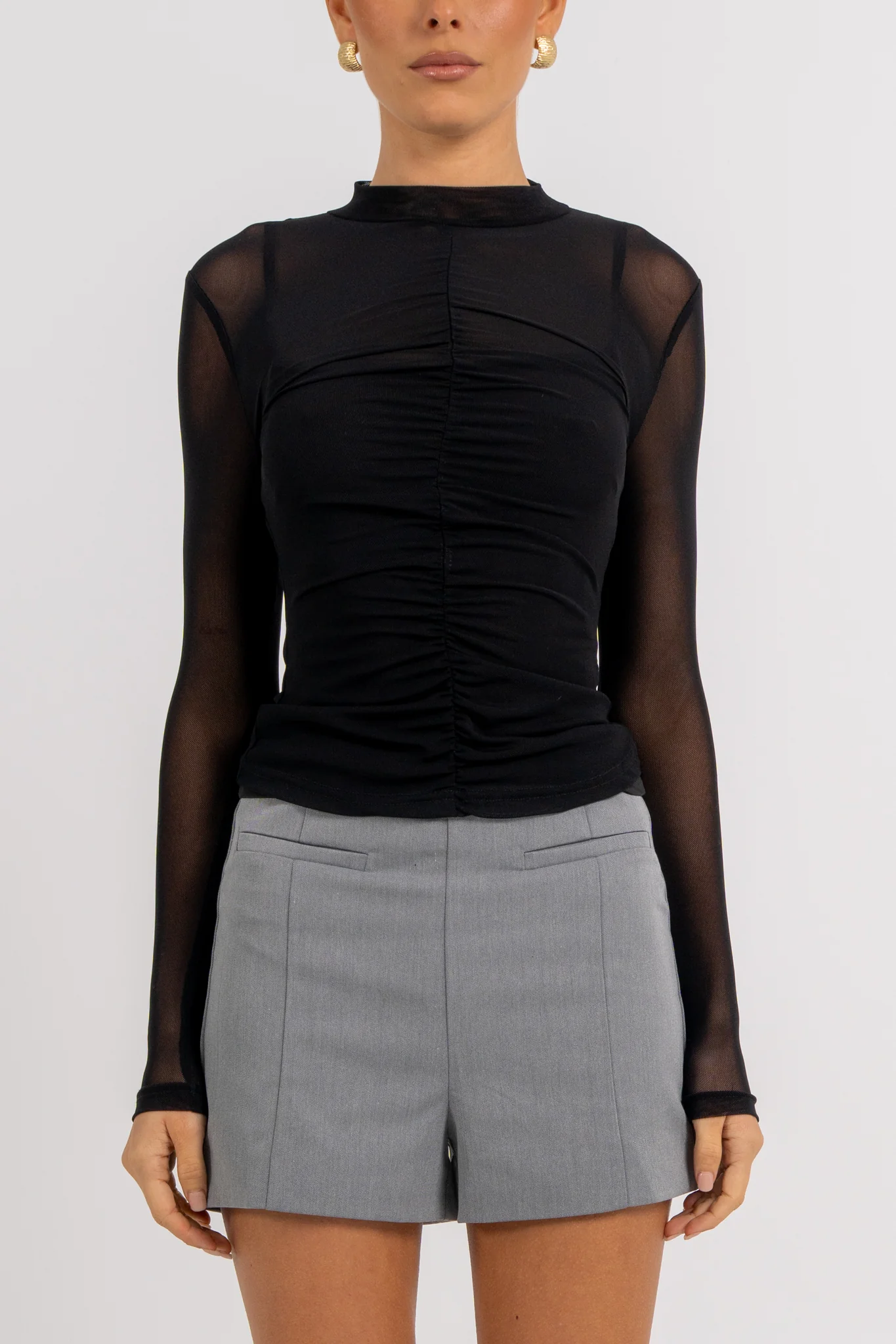 Aida Shorts Grey - Image 2