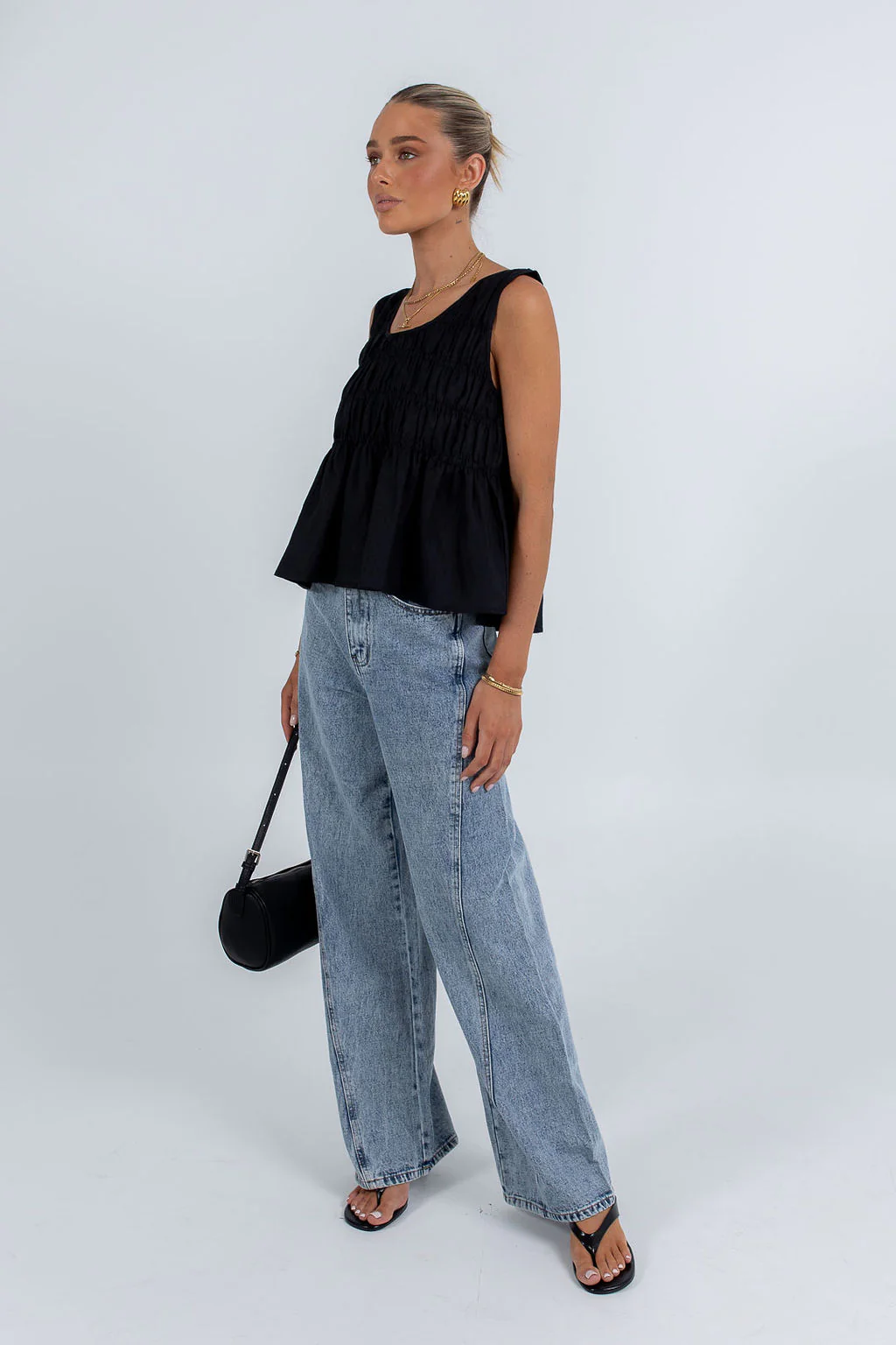 Alegra Linen Top Black - Image 5