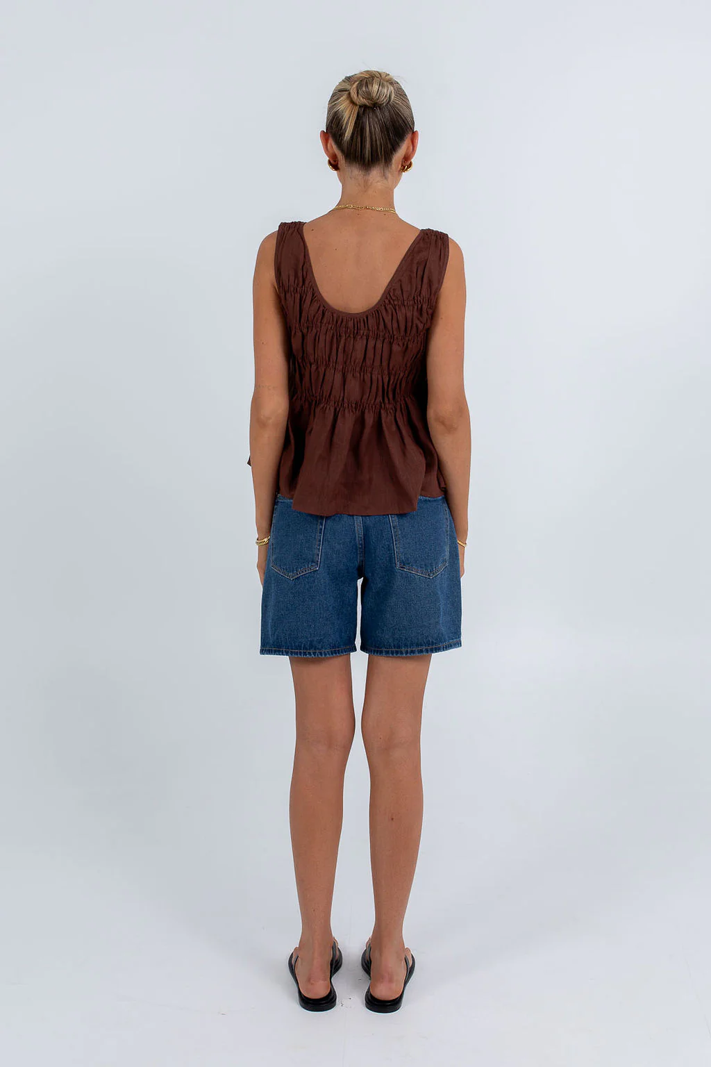 Alegra Linen Top Chocolate - Image 5