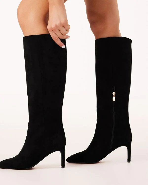 Antoinette Knee-high Boots Black - Image 5