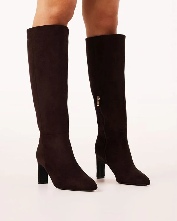 Antoinette Knee-high Boots Chocolate - Image 3