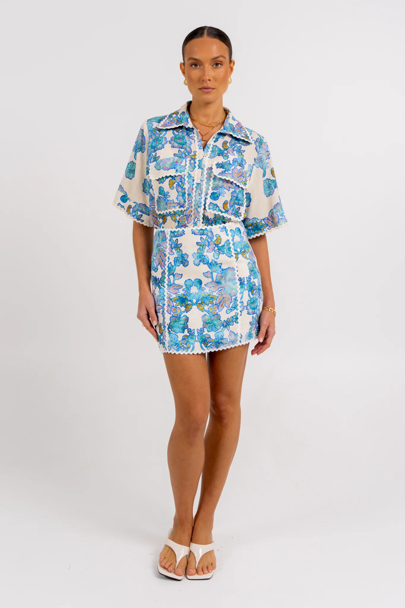 Aprire Mini Skirt Inkora Print - Image 6