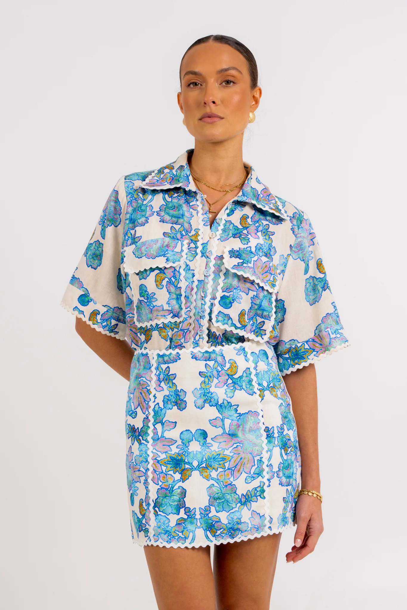 Aprire Mini Skirt Inkora Print - Image 7