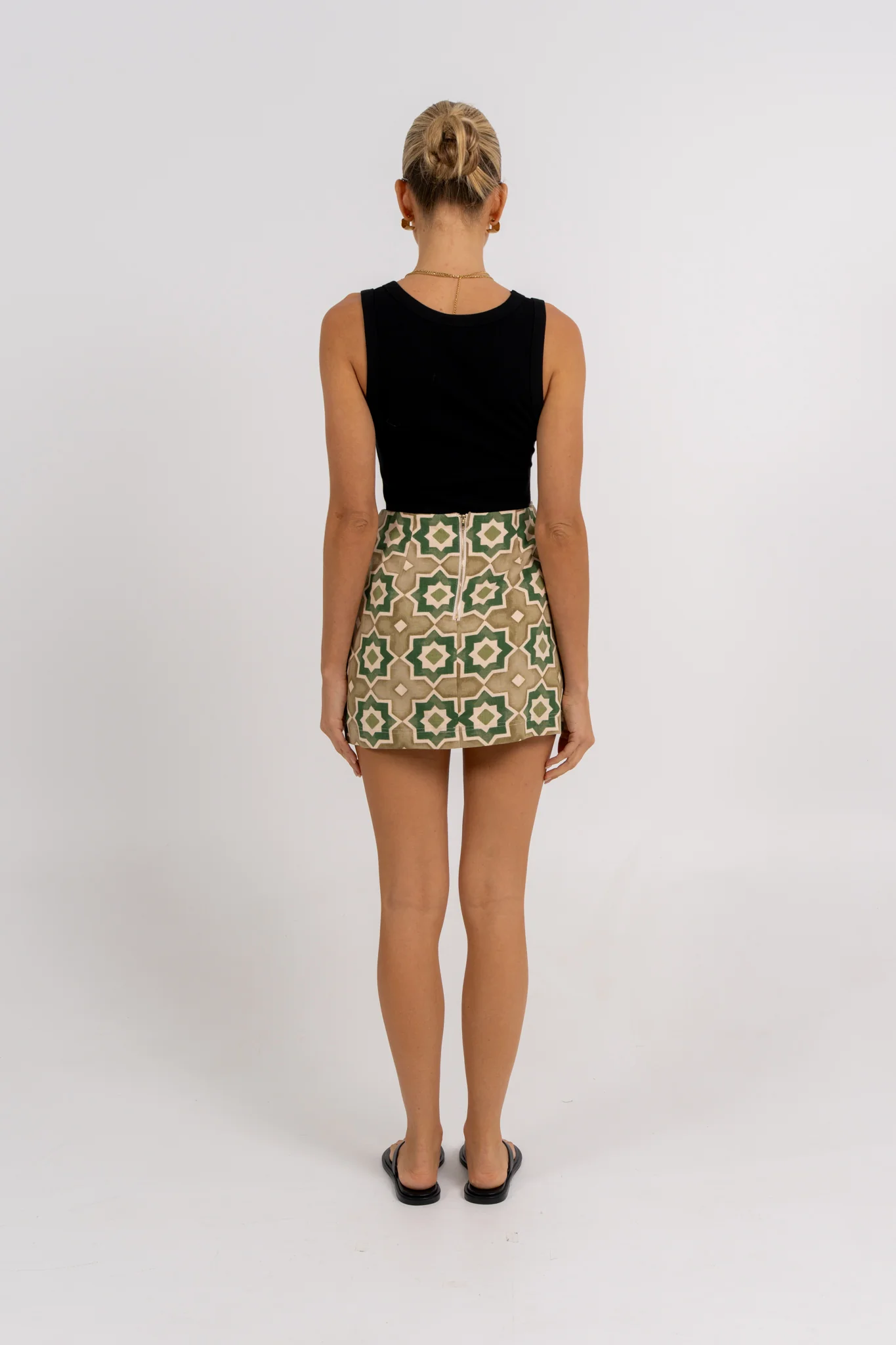 Aprire Mini Skirt Khaki Tile - Image 4