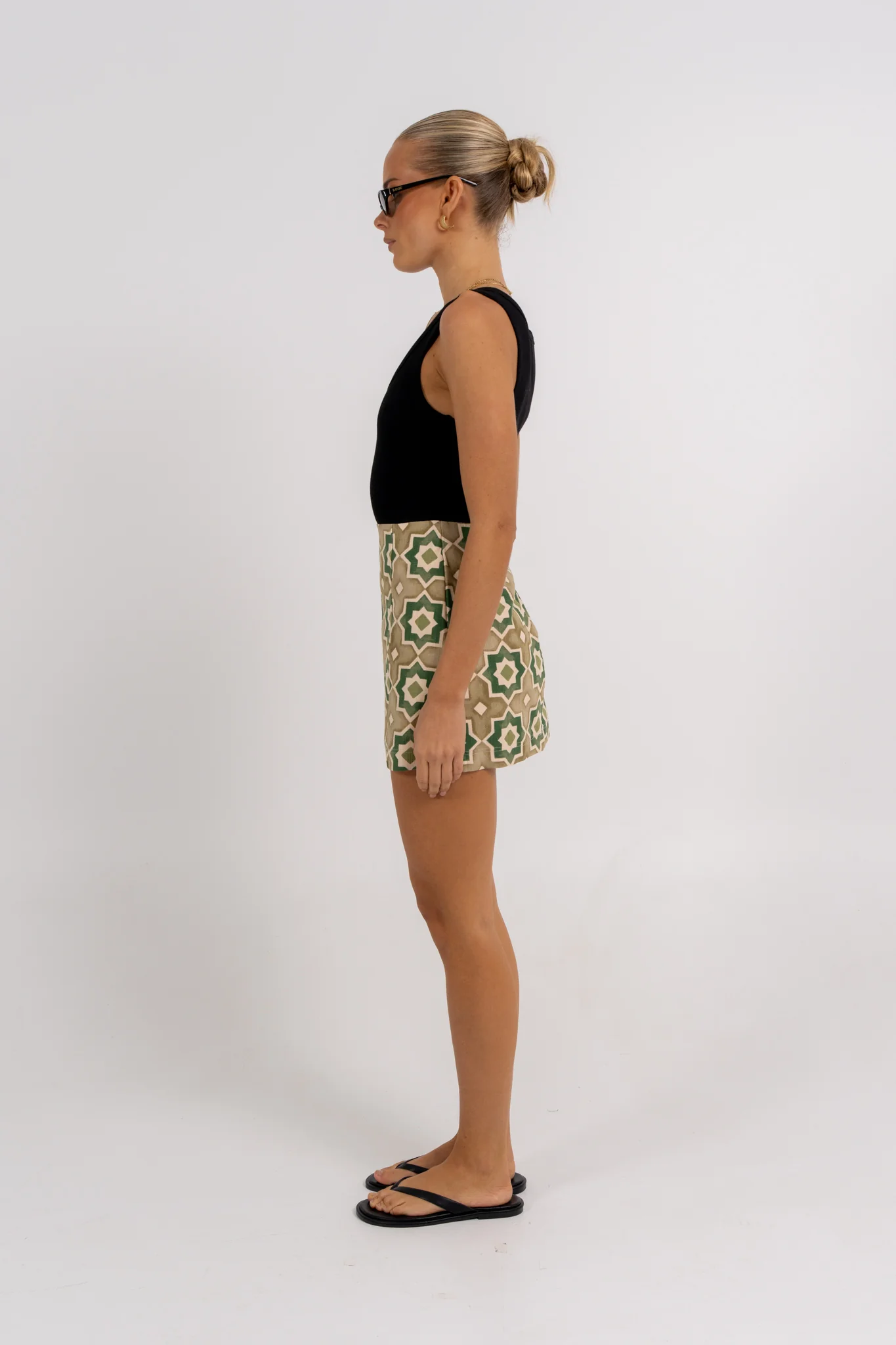 Aprire Mini Skirt Khaki Tile - Image 8