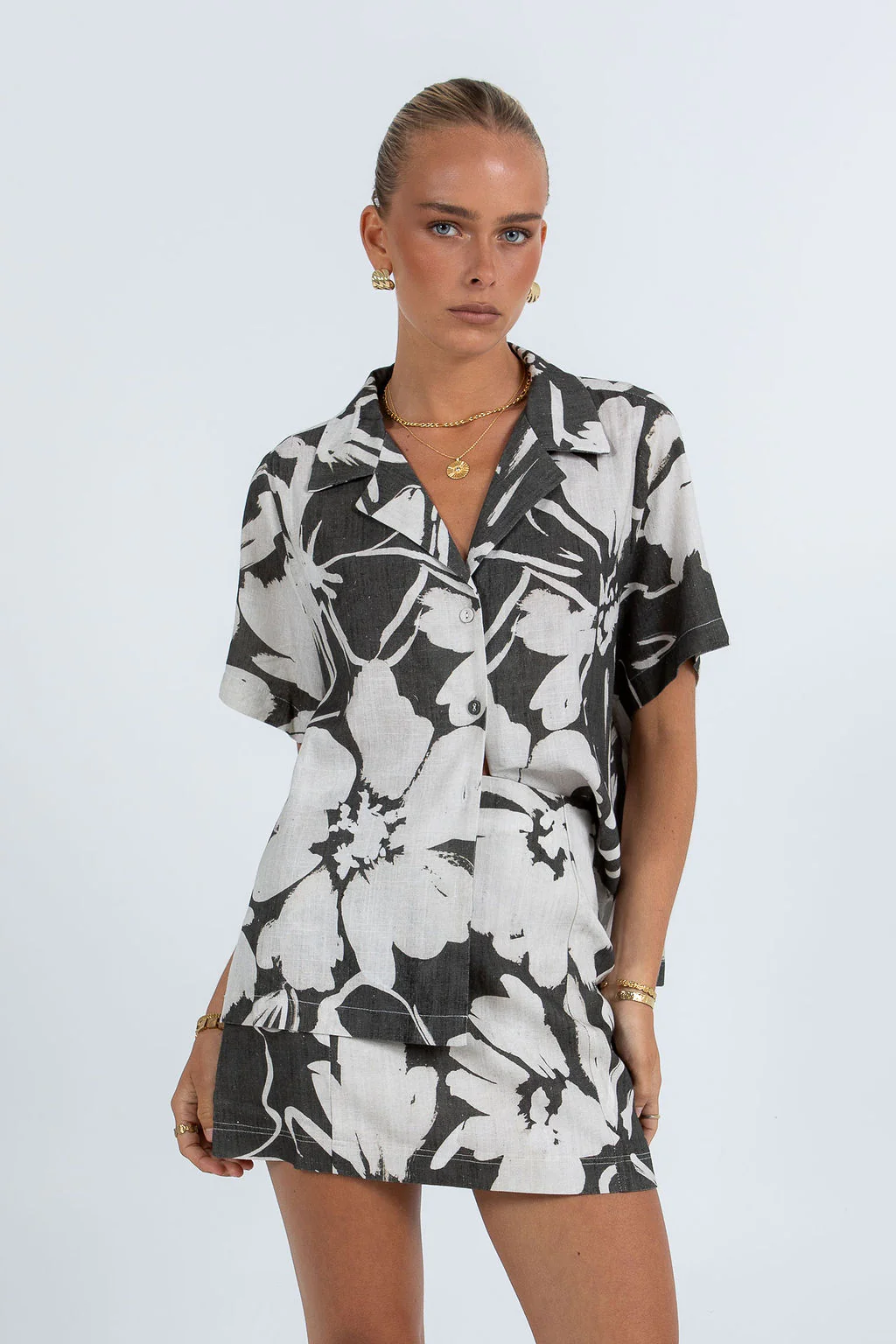 Aprire Mini Skirt Florique Print - Image 5