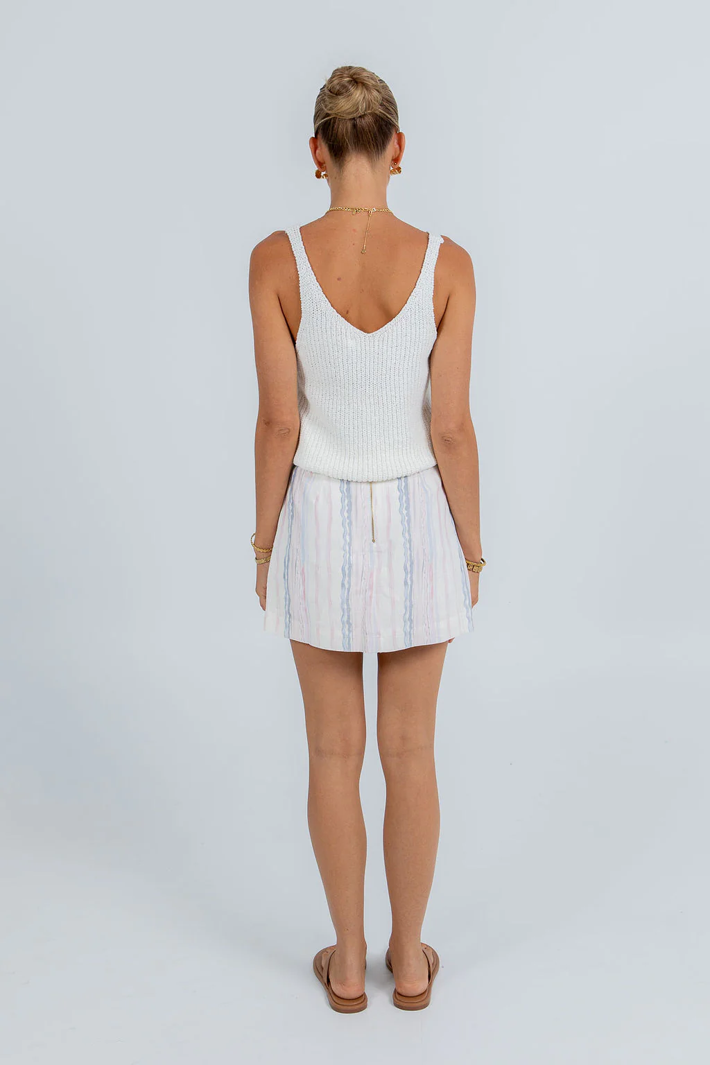 Aprire Mini Skirt Pastel Stripe - Image 7