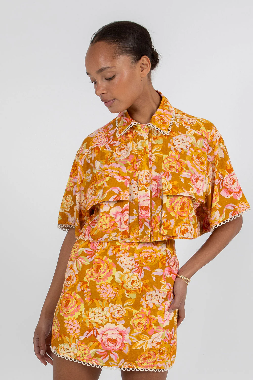 Aprire Mini Skirt Hinterbloom Print - Image 5