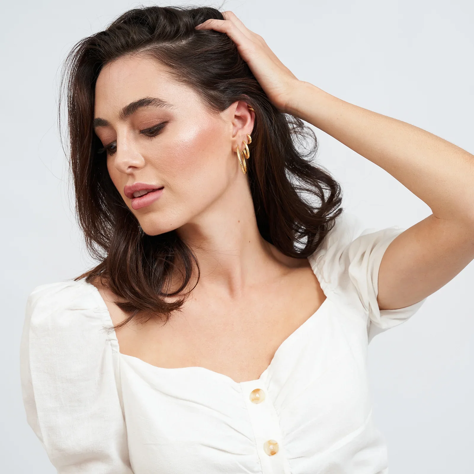 Arabella Earrings Gold - Image 6