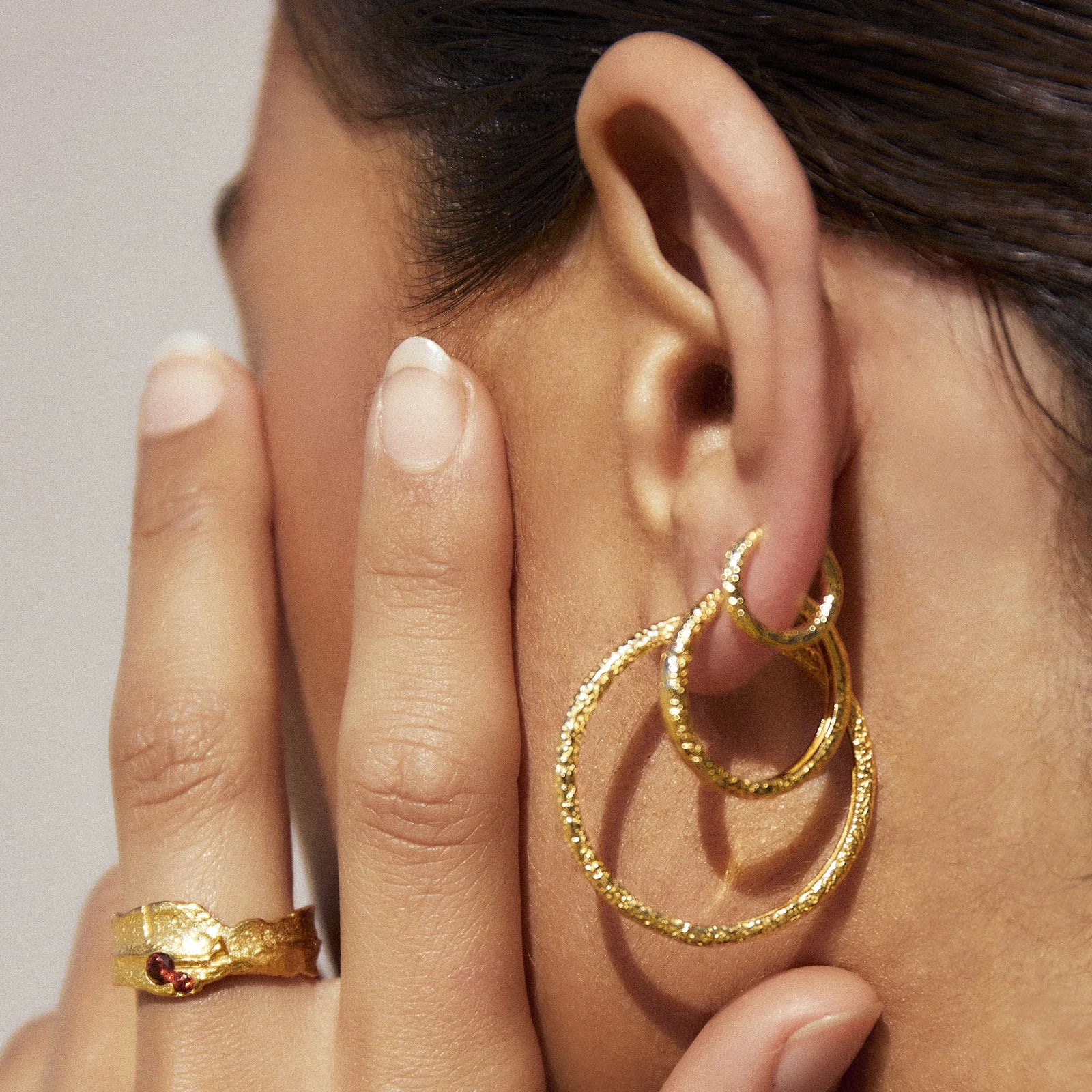 Arabella Earrings Gold - Image 8