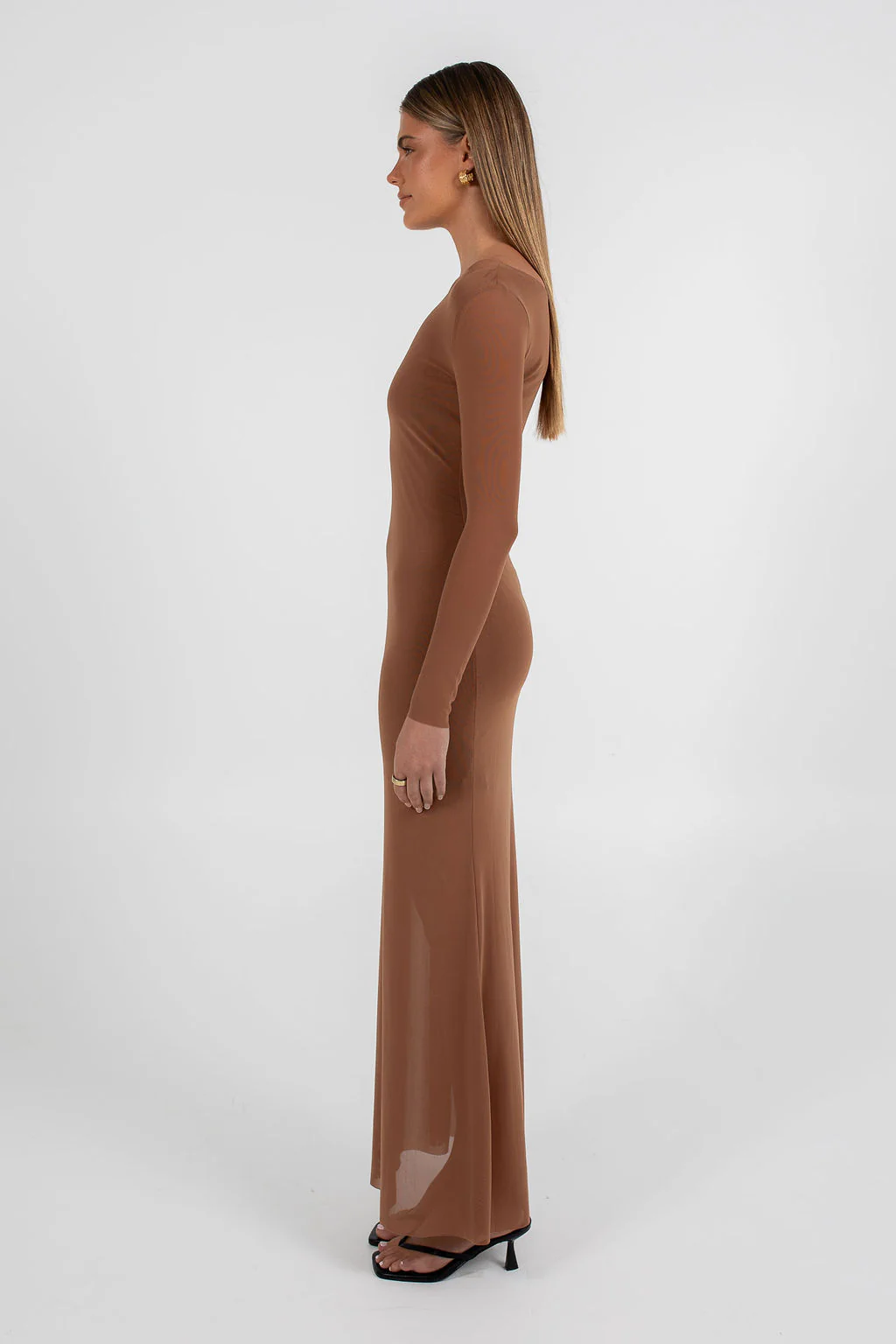 Atoir Maxi Dress Caramel - Image 8