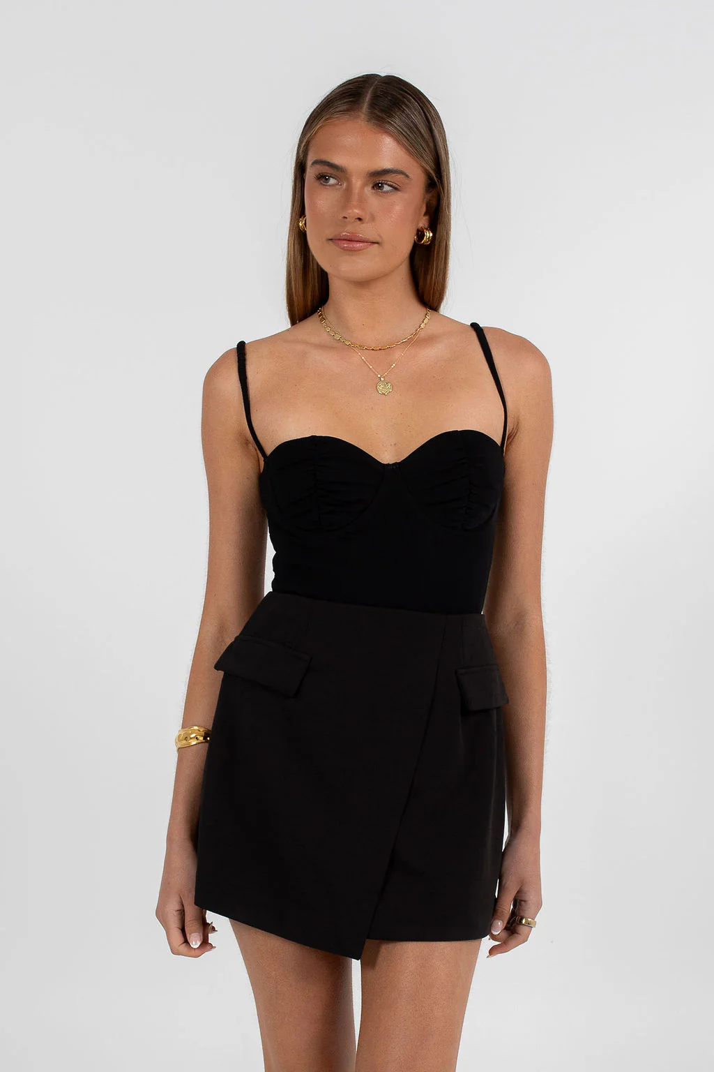 Azrah Mini Skirt Black - Image 6