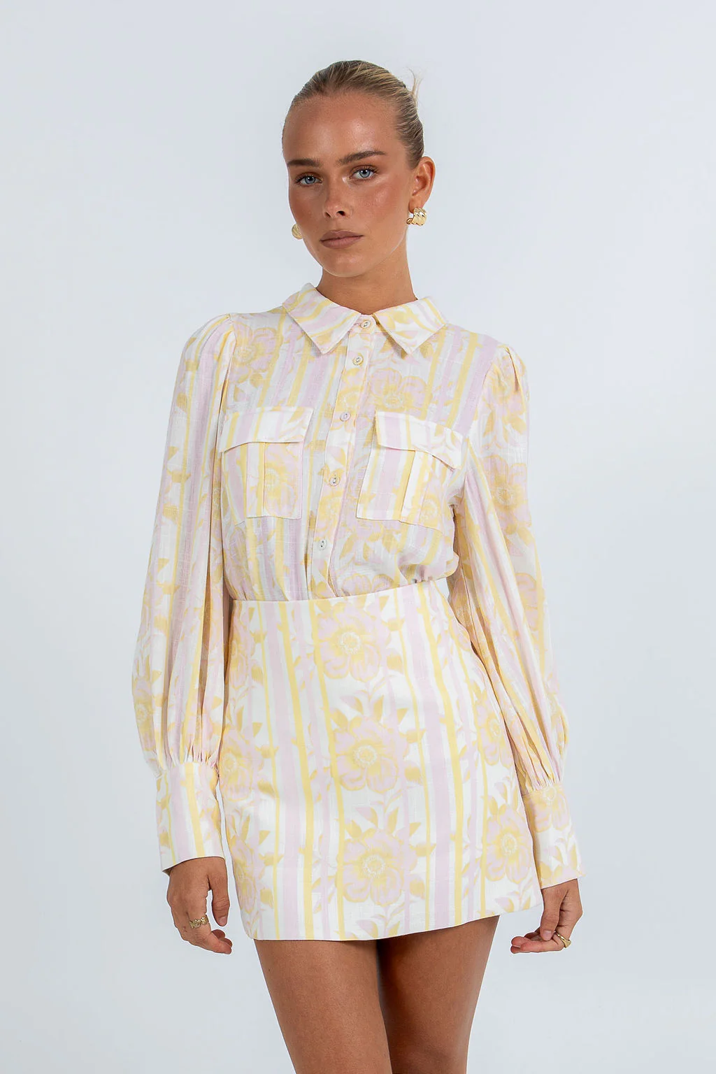 Bailee Shirt Lemon Floral - Image 7