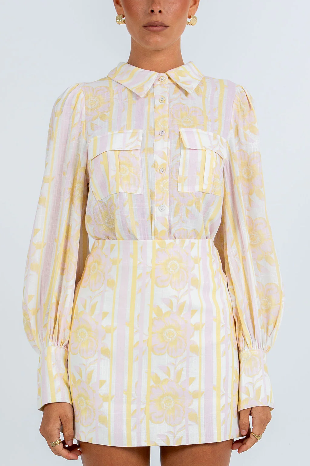 Bailee Shirt Lemon Floral - Image 9