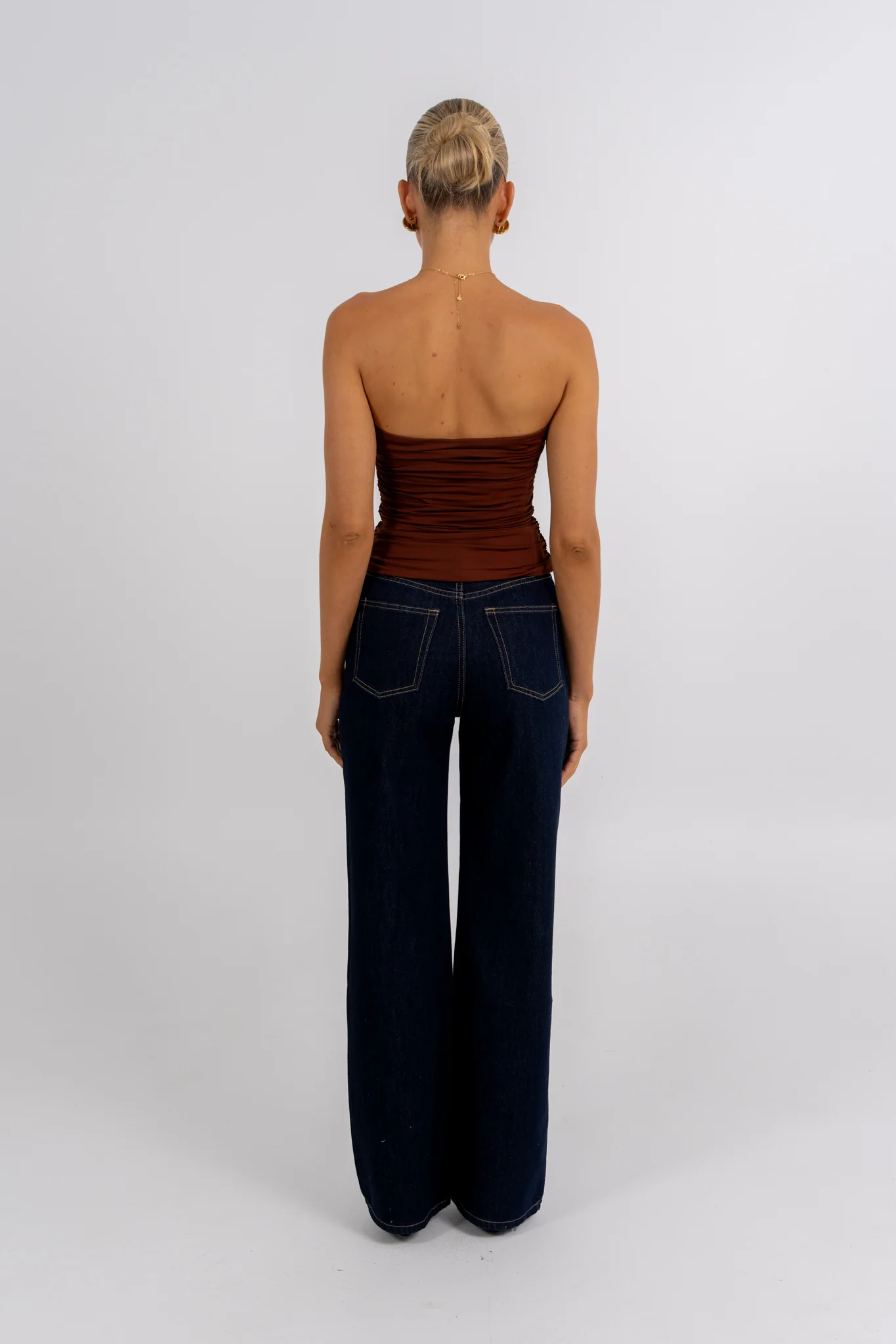 Bannie Strapless Top Chocolate - Image 4