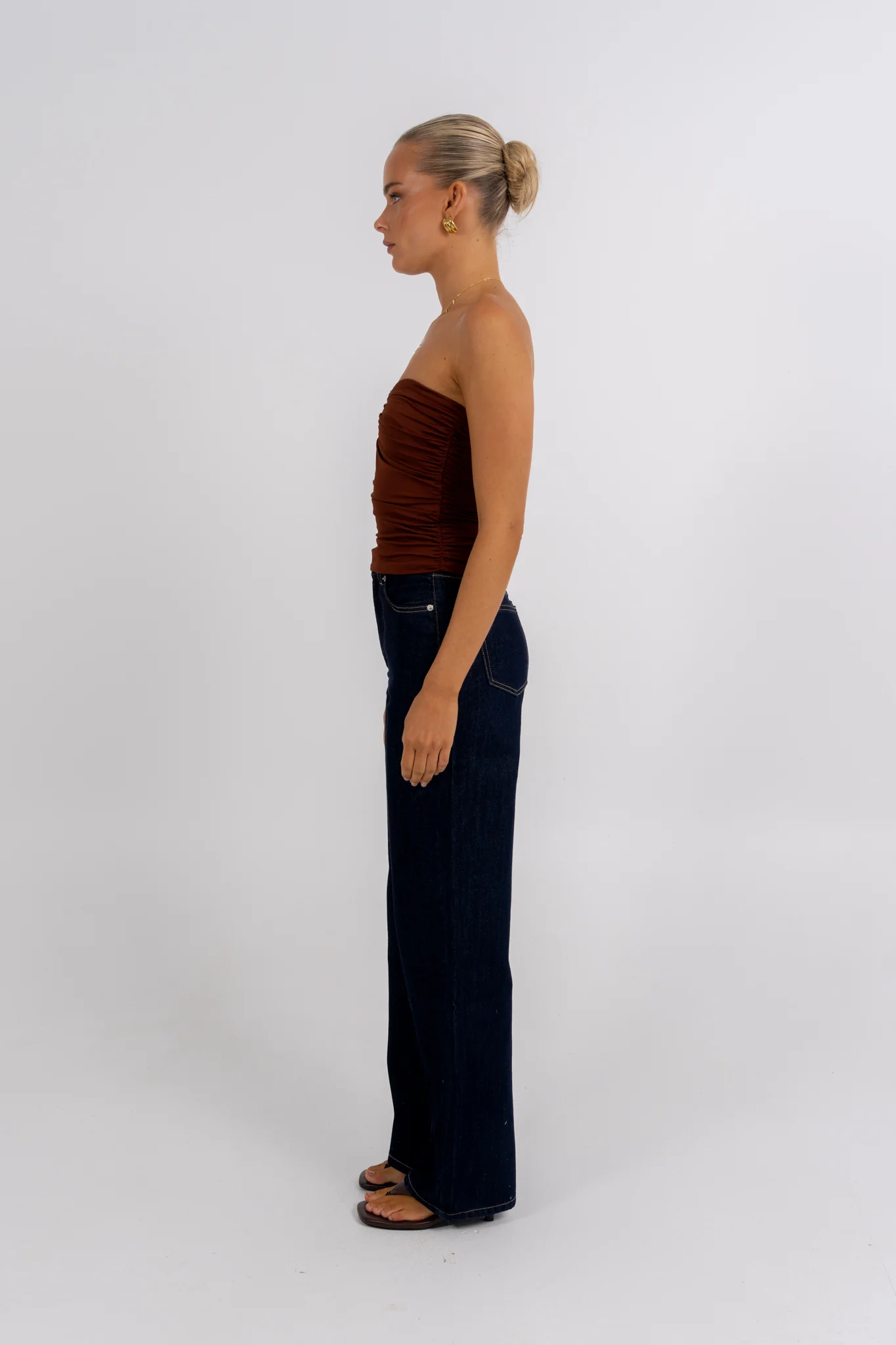 Bannie Strapless Top Chocolate - Image 7