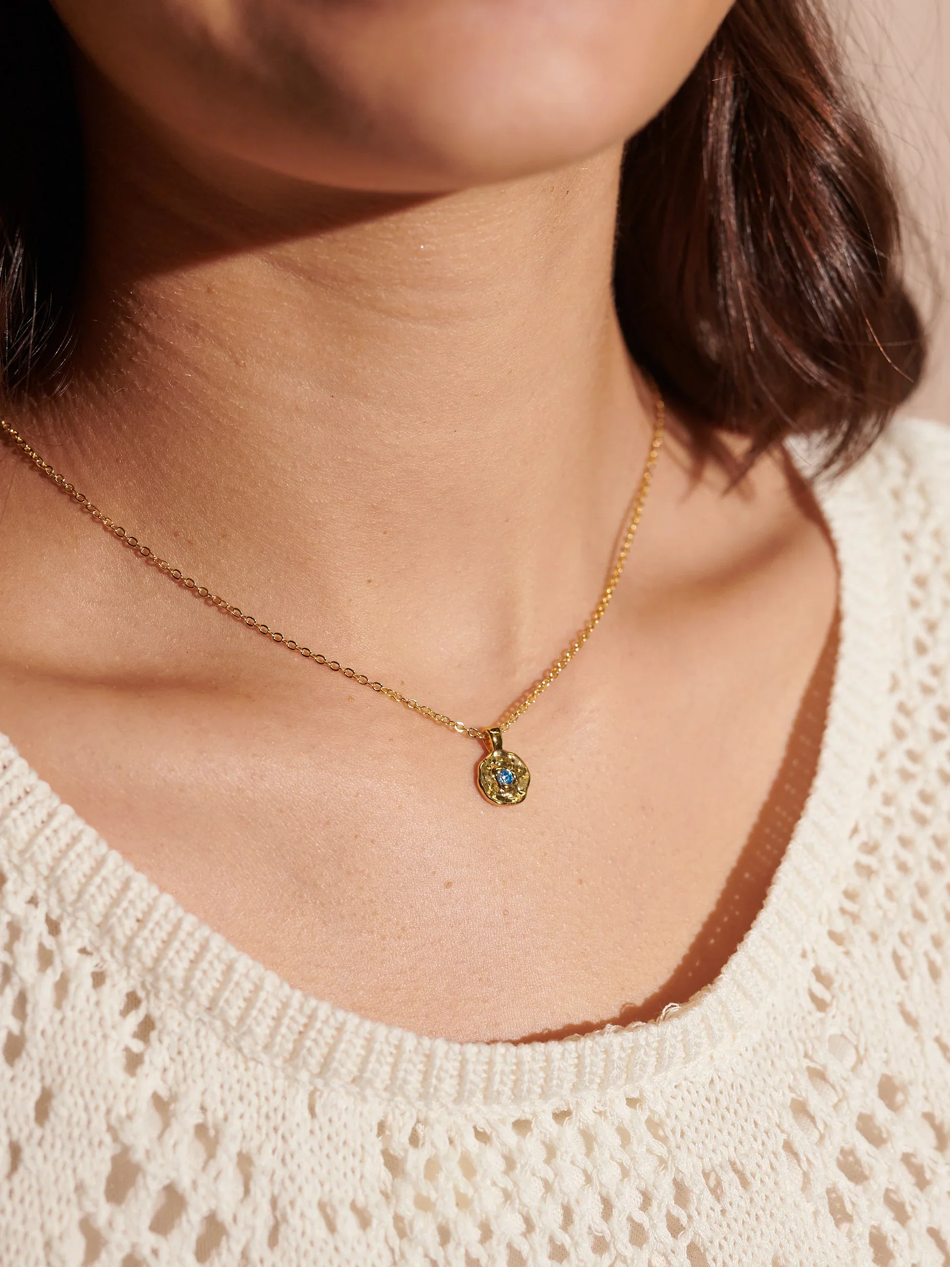 Birthstone Necklace Gold - Image 15