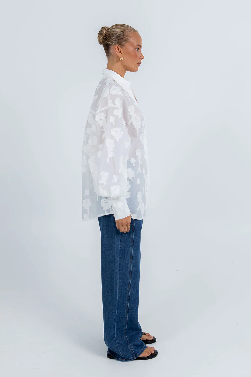 Blanche Lace Shirt White - Image 17