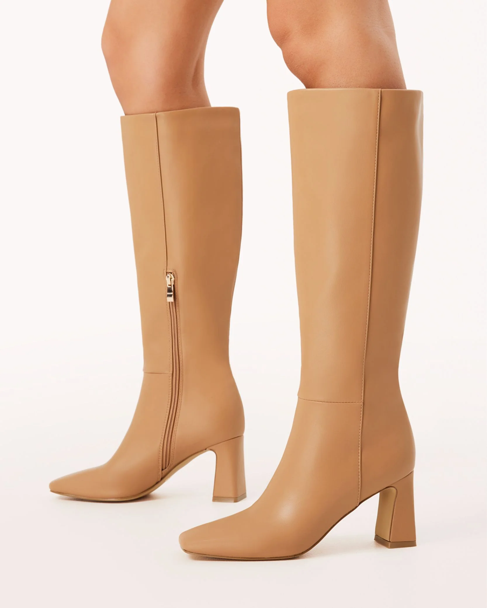 Blythe Knee-high Boots Tan - Image 5