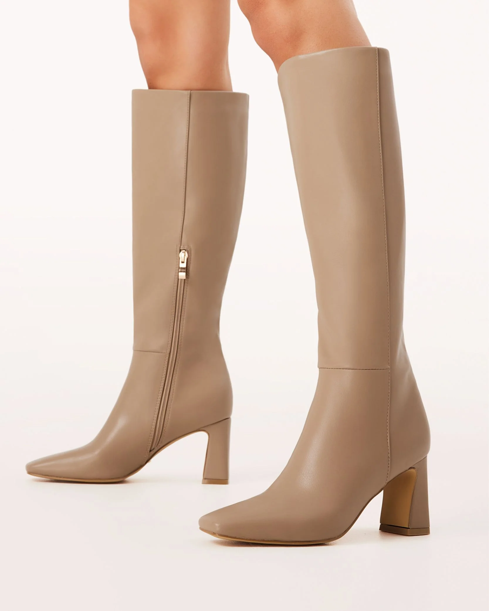 Blythe Knee-high Boots Truffle - Image 5