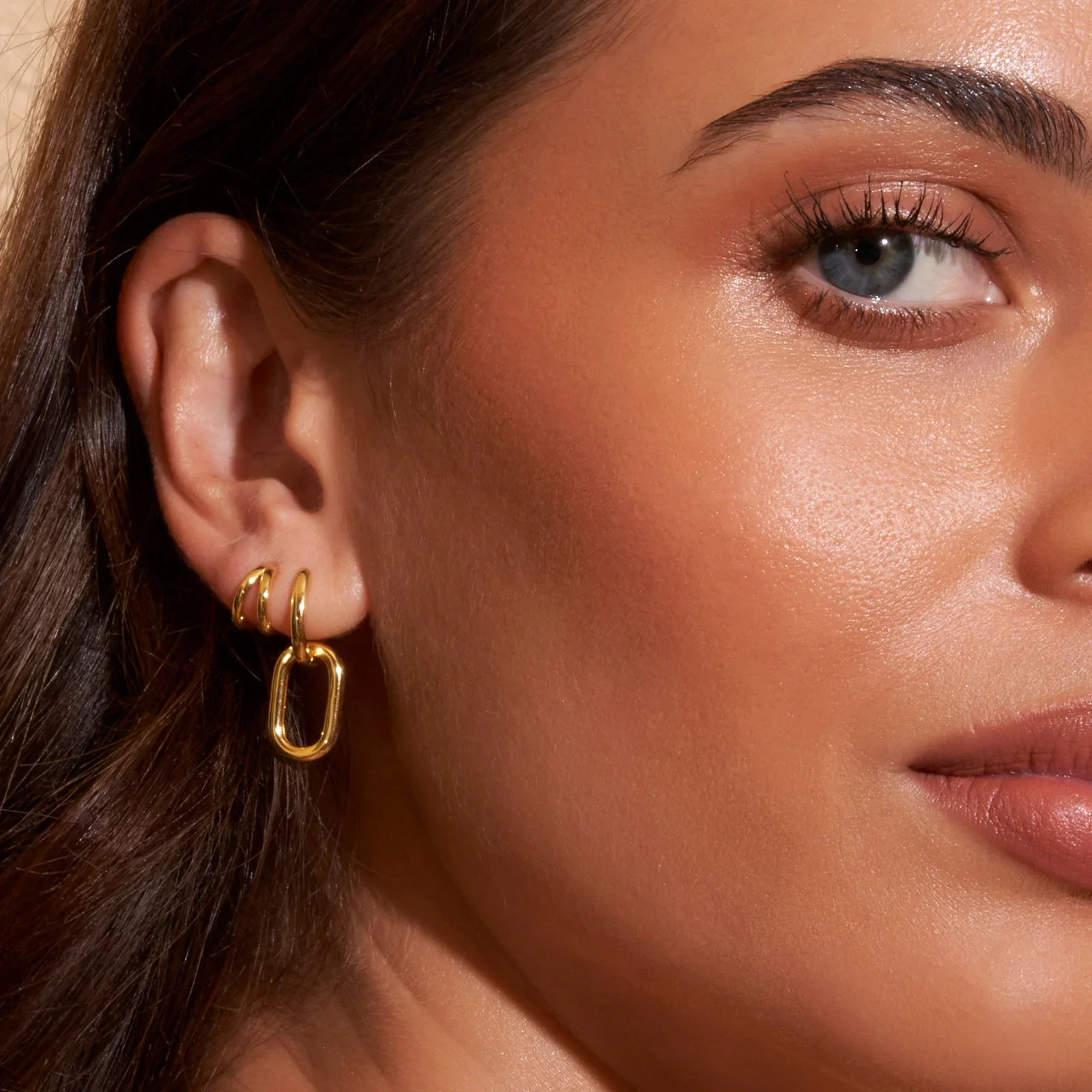 Boaz Earrings Gold - Image 6