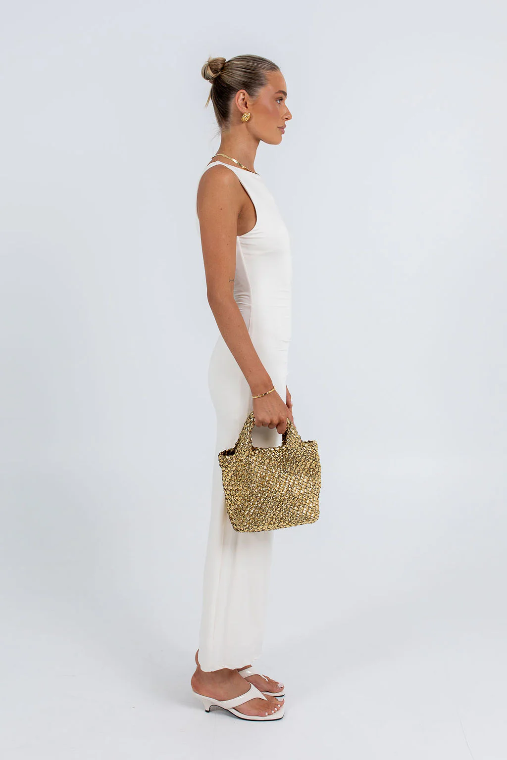 Brailee Maxi Dress Cream - Image 8
