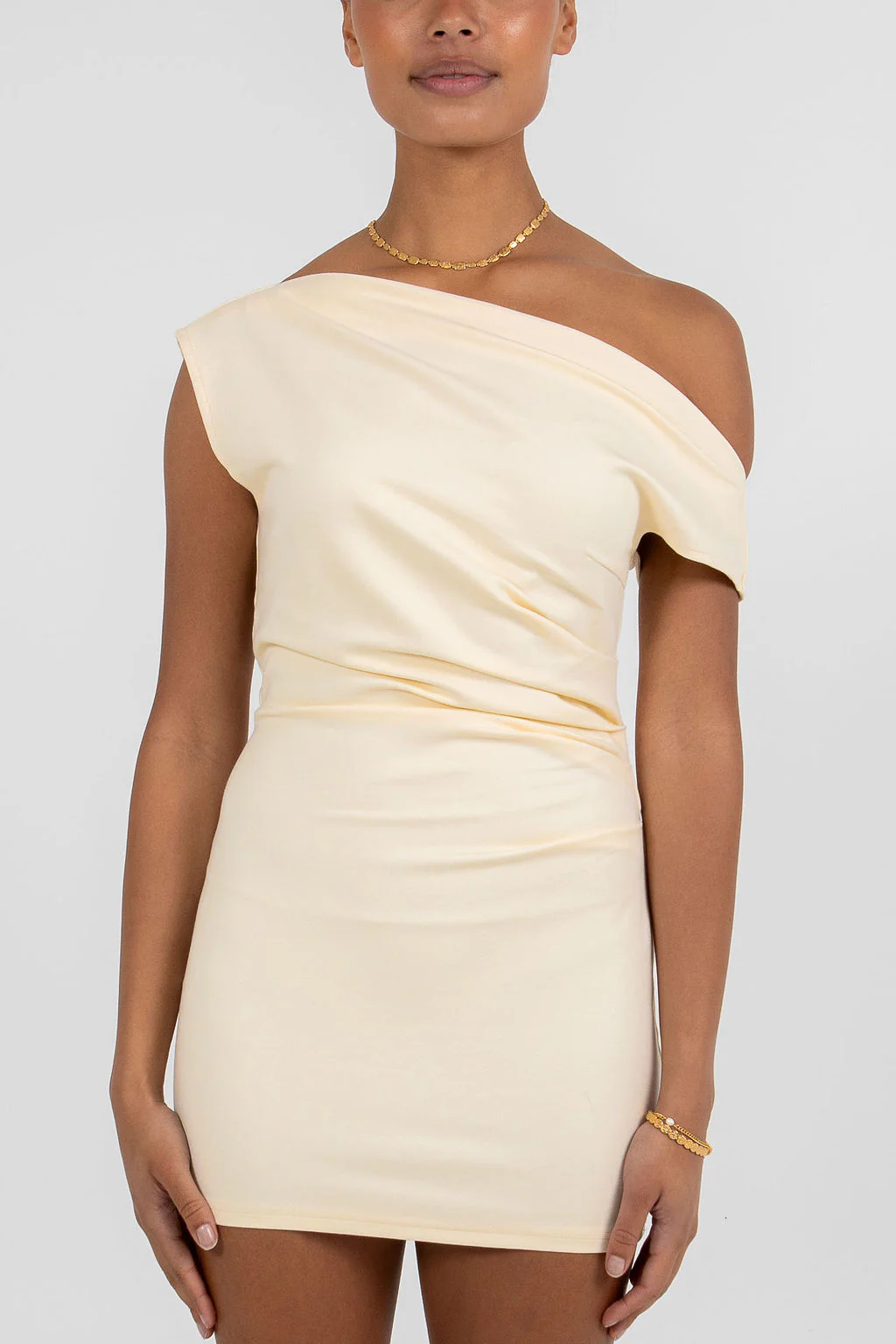 Brydie Mini Dress Butter - Image 3