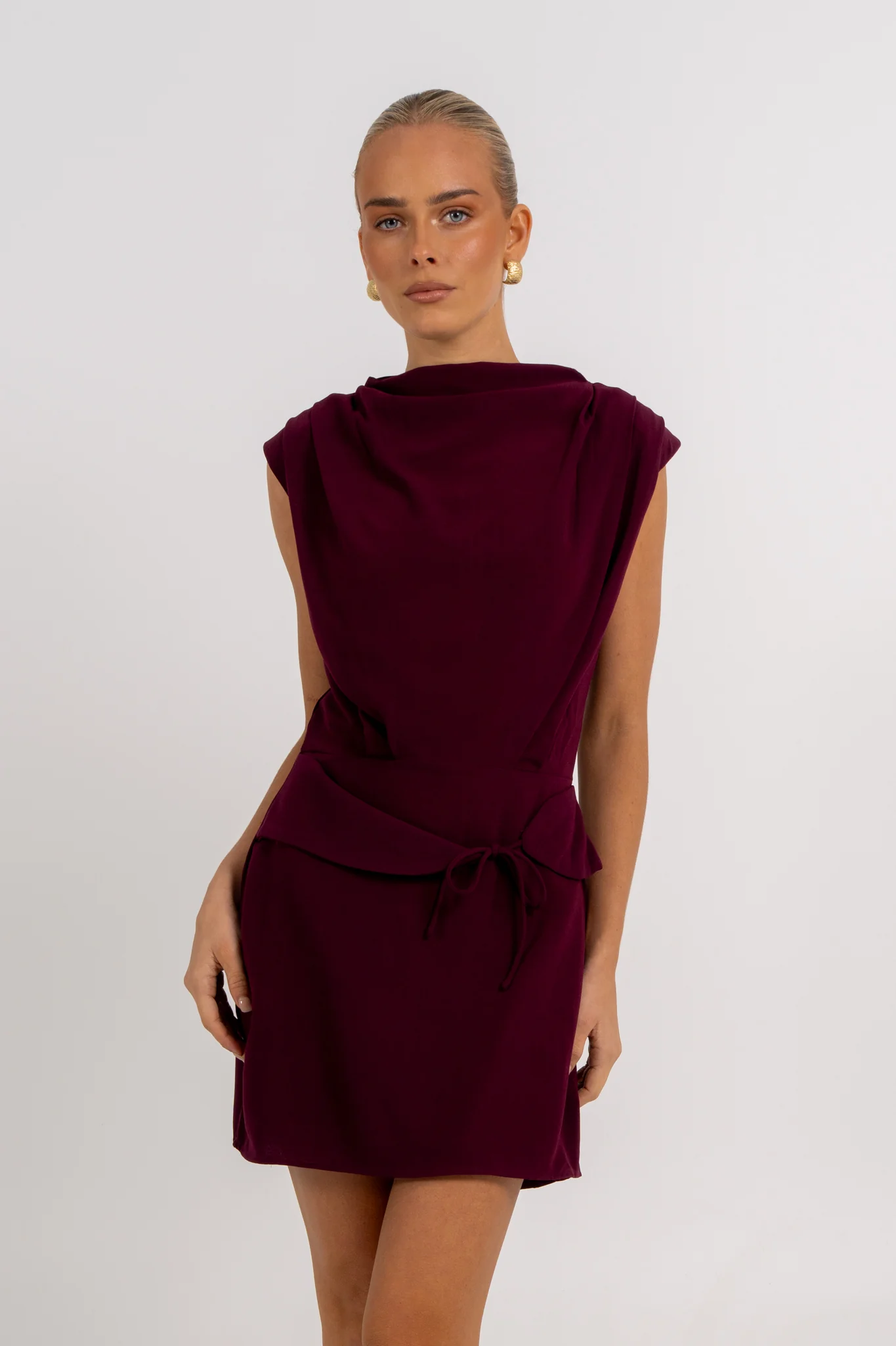 Bryson Mini Dress Burgundy