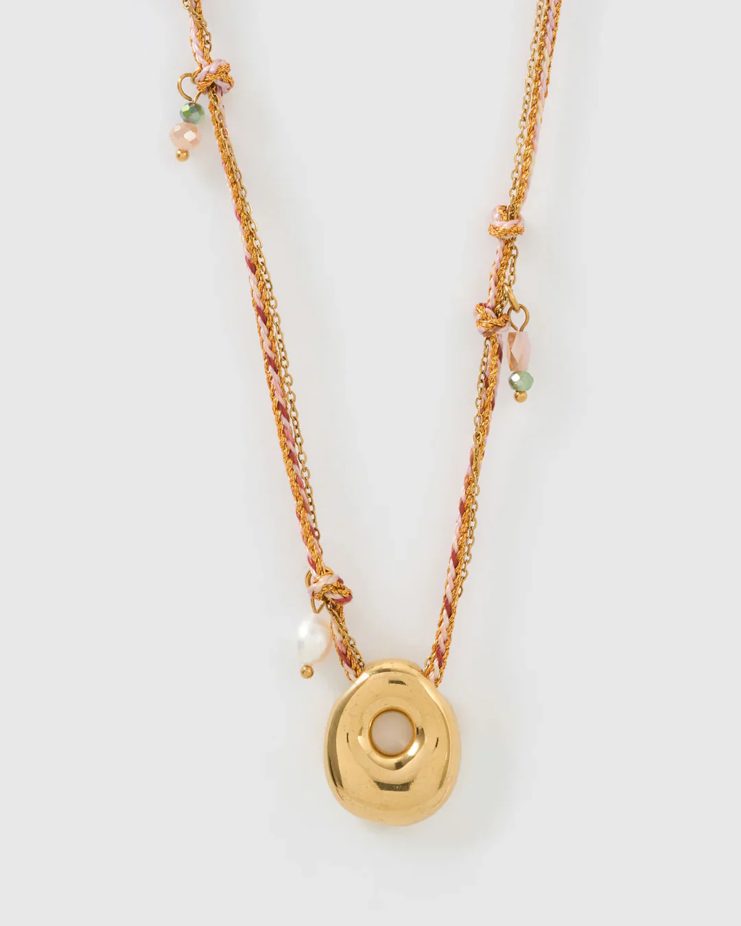 PRE ORDER Bubble Letter Necklace Blush - Image 19