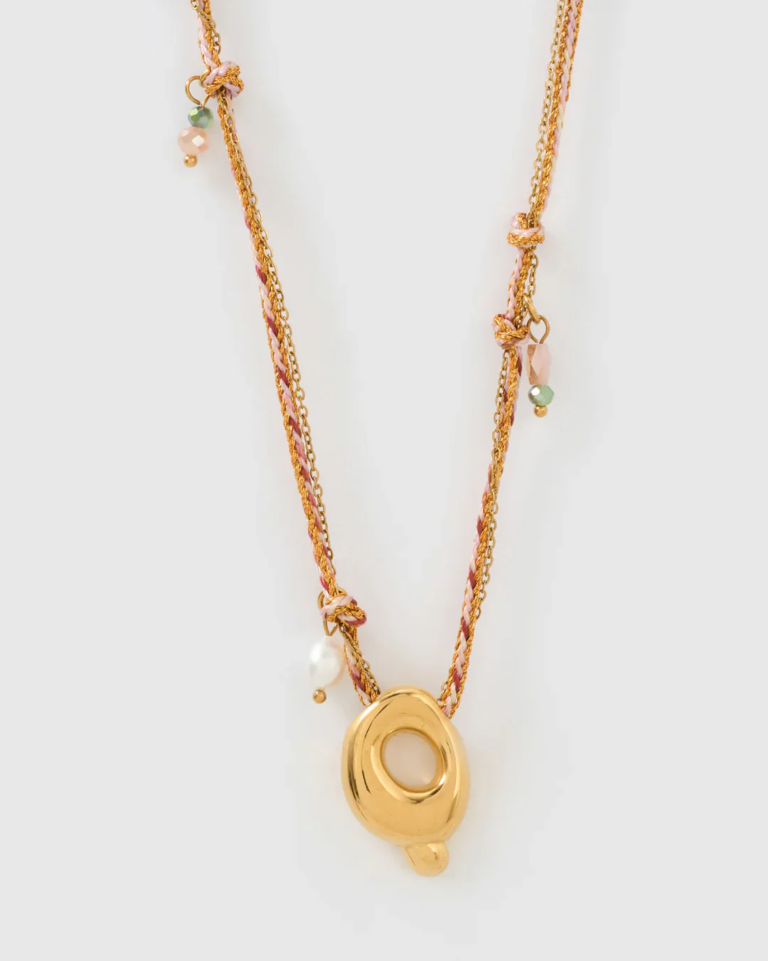 PRE ORDER Bubble Letter Necklace Blush - Image 21