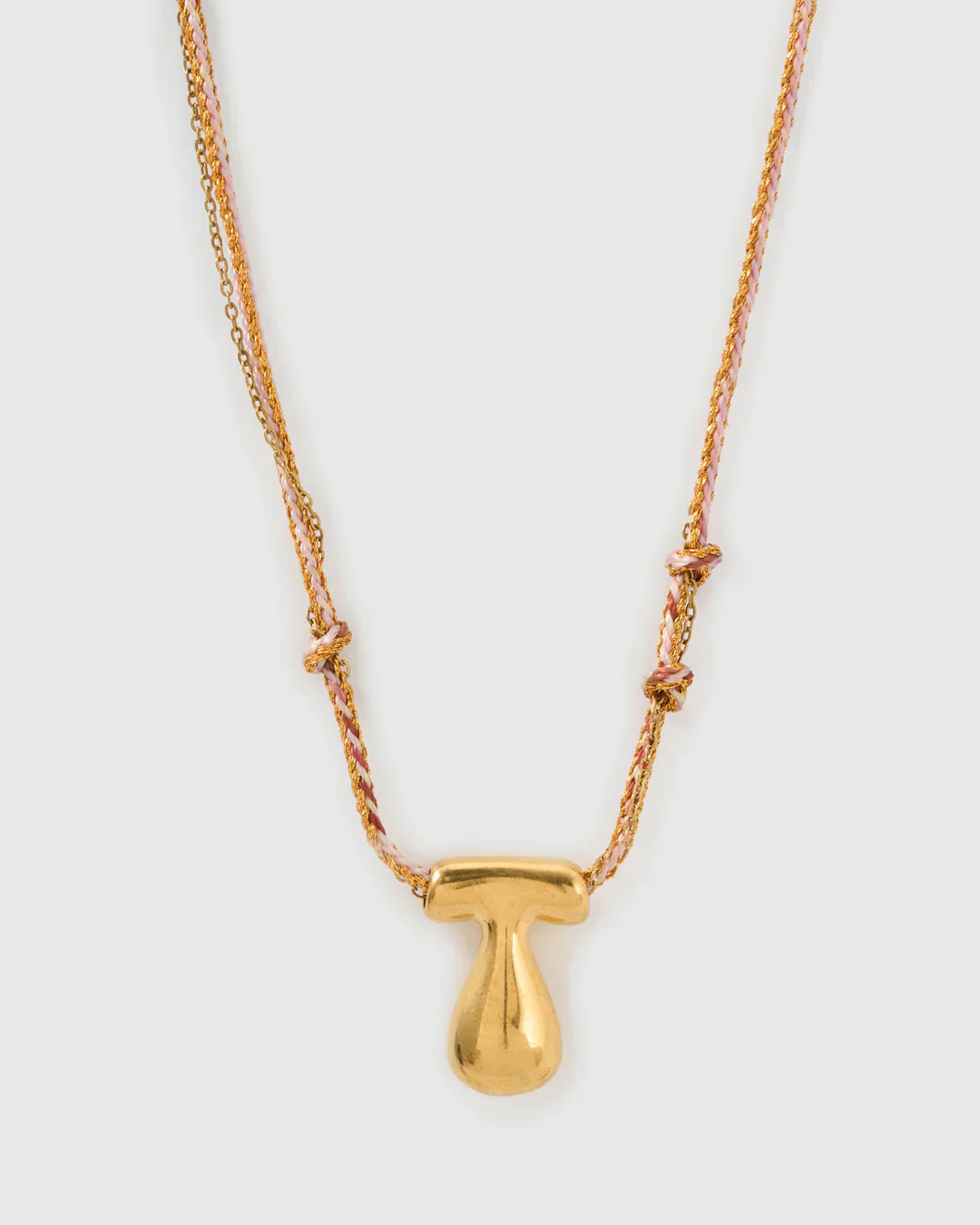 PRE ORDER Bubble Letter Necklace Blush - Image 24