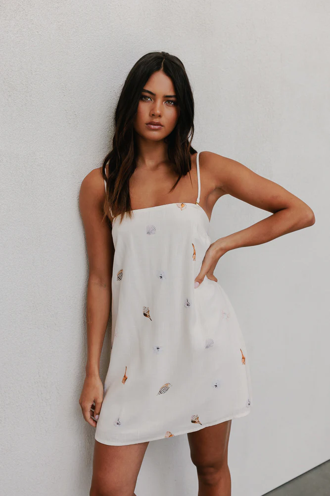 Cala Dress Seashell Print - Image 15