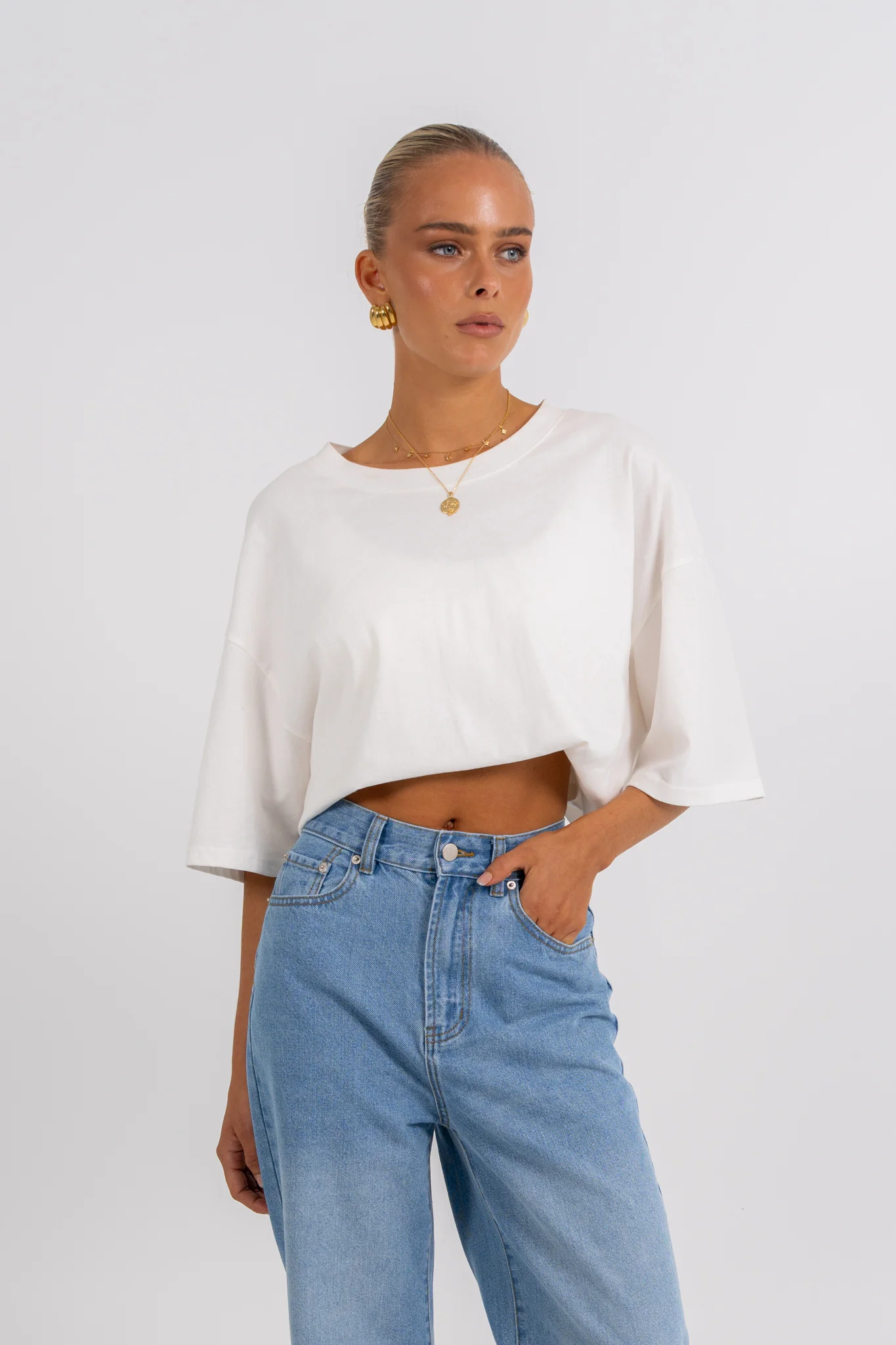 Carissa Wide Leg Jeans True Blue Wash - Image 10