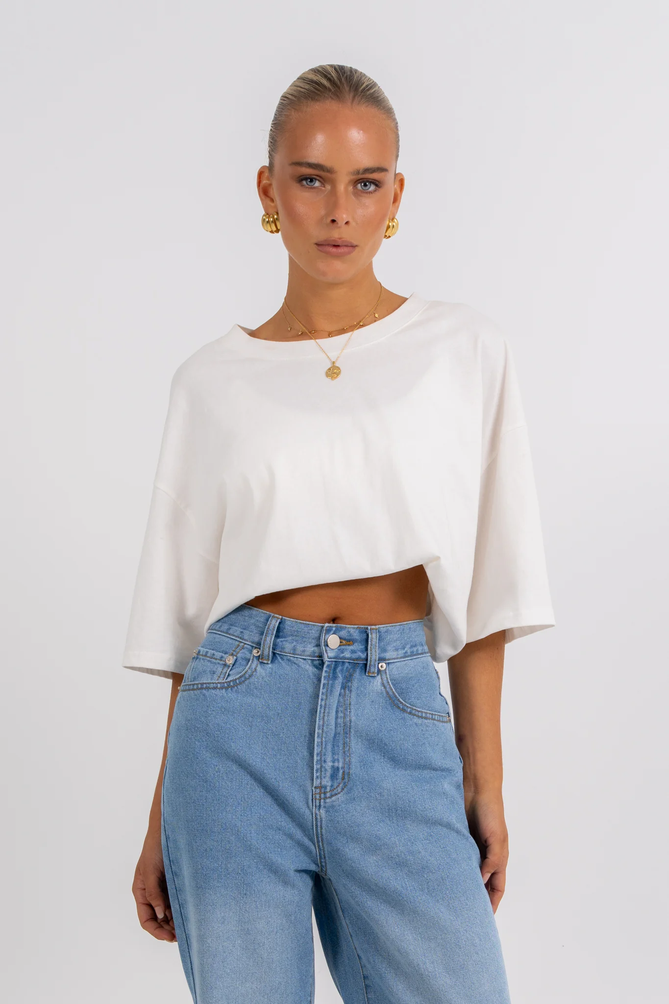Carissa Wide Leg Jeans True Blue Wash - Image 12