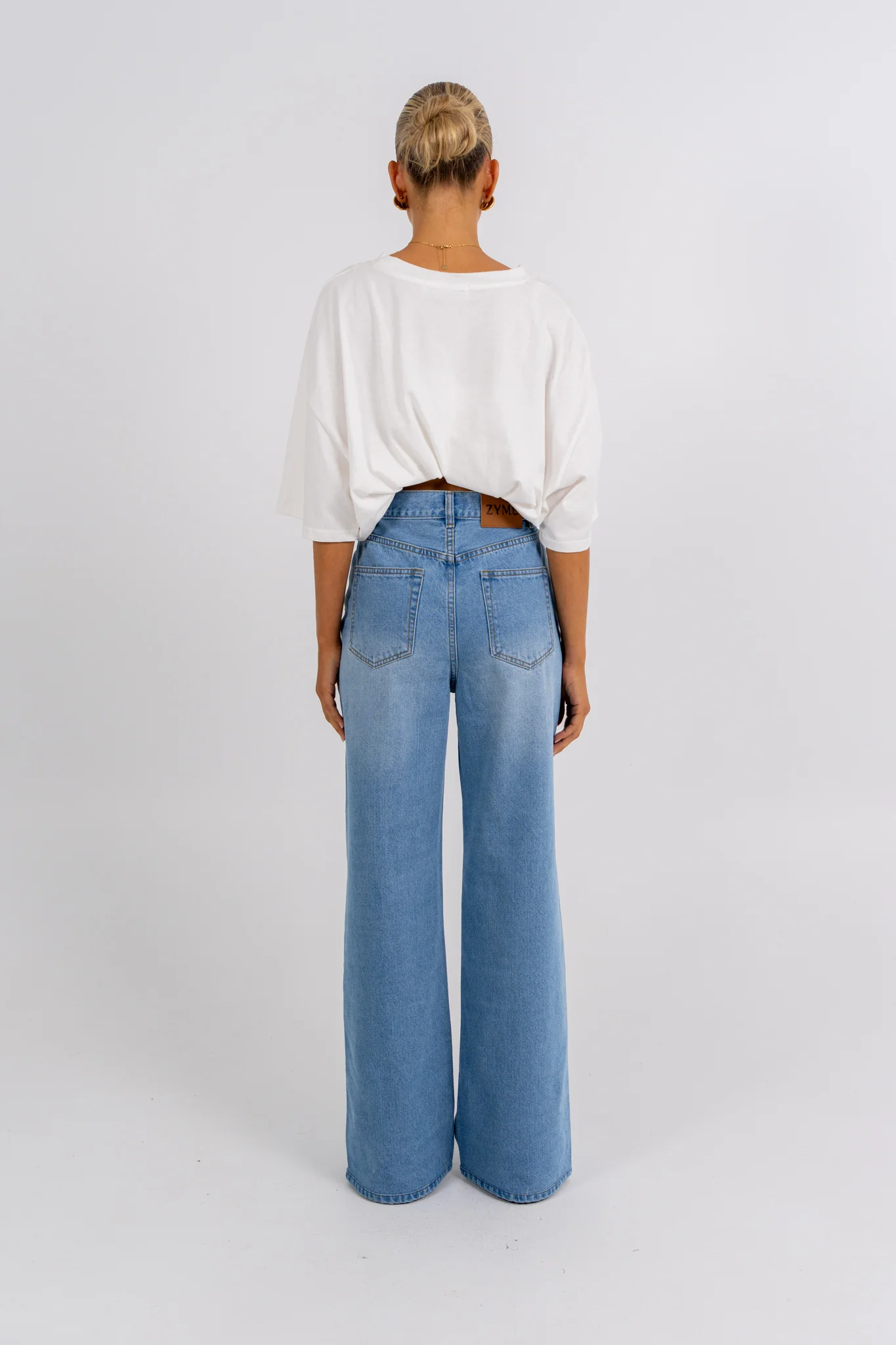 Carissa Wide Leg Jeans True Blue Wash - Image 14