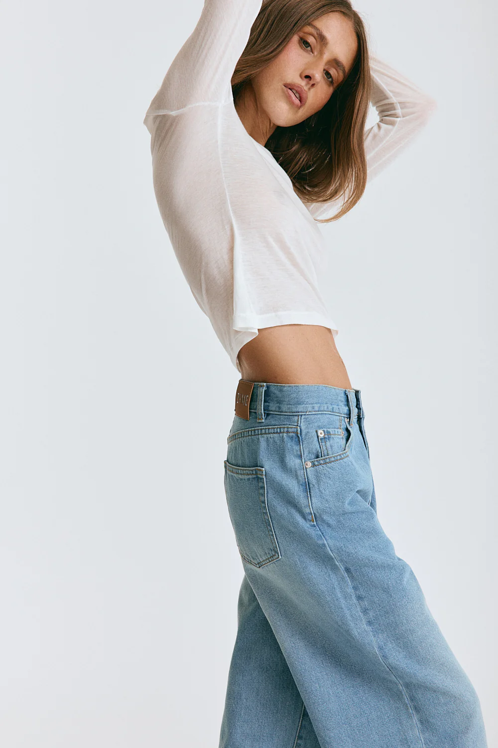 Carissa Wide Leg Jeans True Blue Wash - Image 2