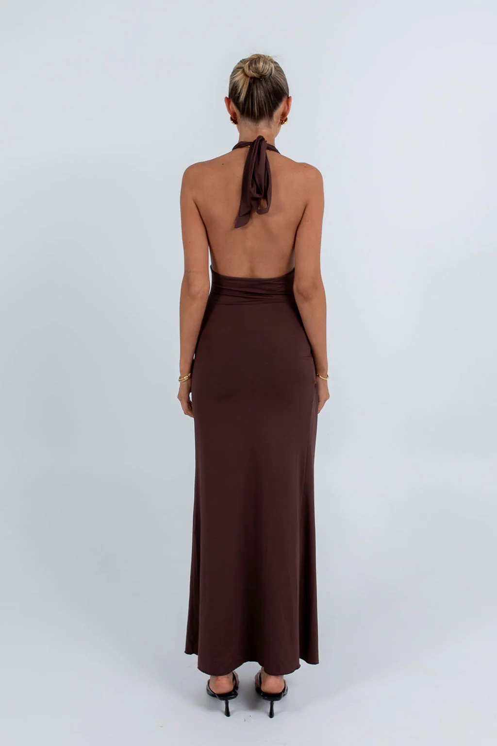Chelsea Maxi Dress Chocolate - Image 5