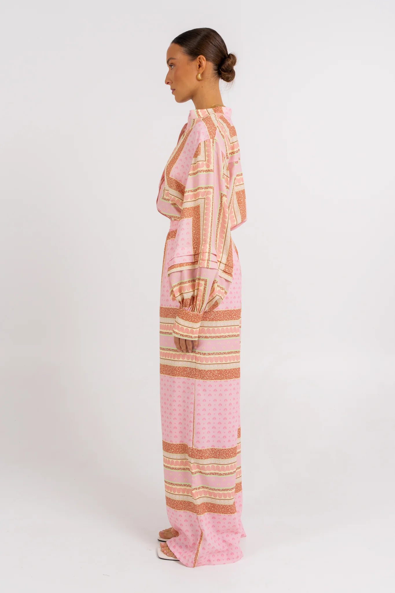 Chicago Billowed Shirt Pink Tile - Image 11