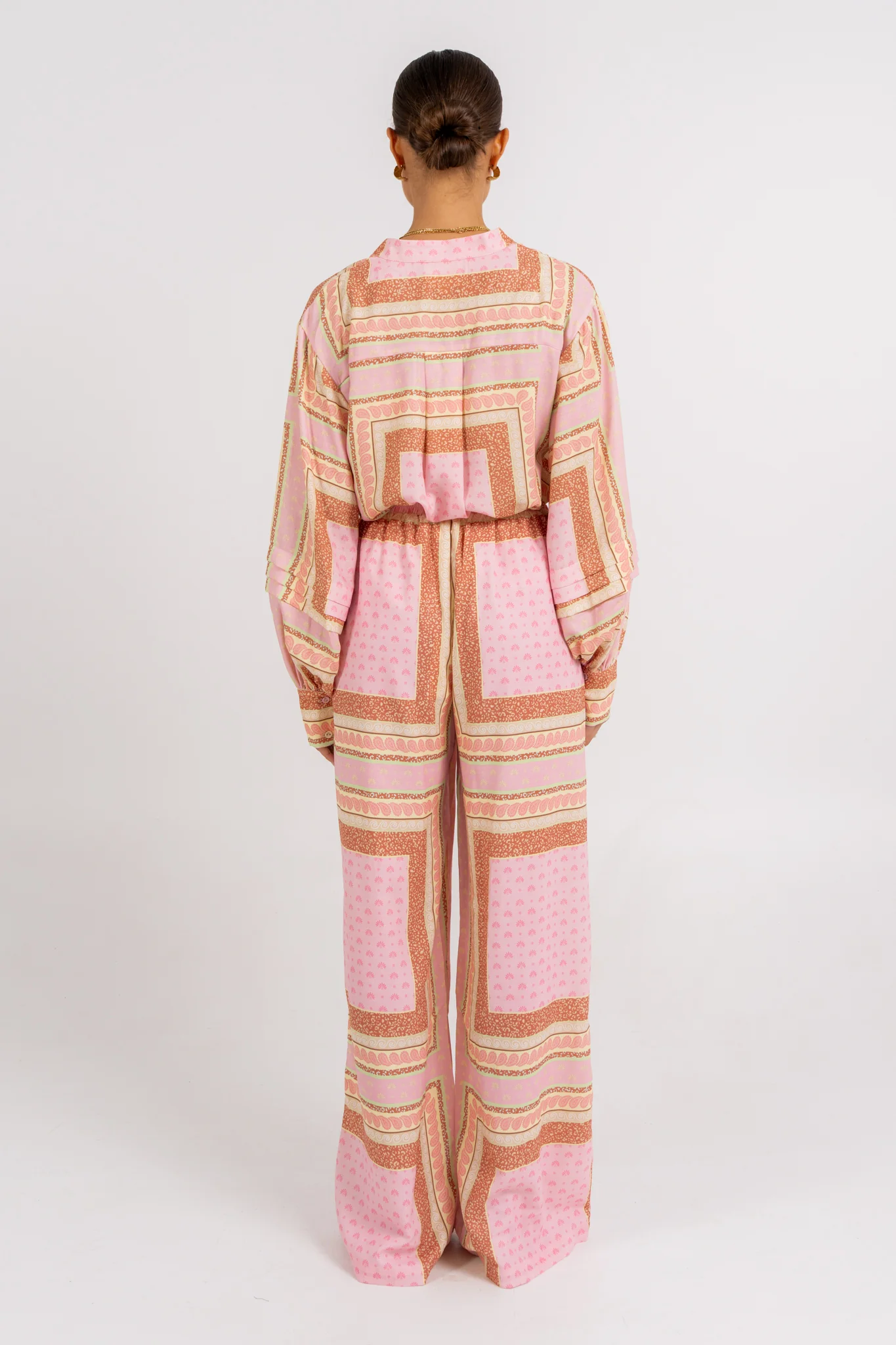 Chicago Billowed Shirt Pink Tile - Image 5