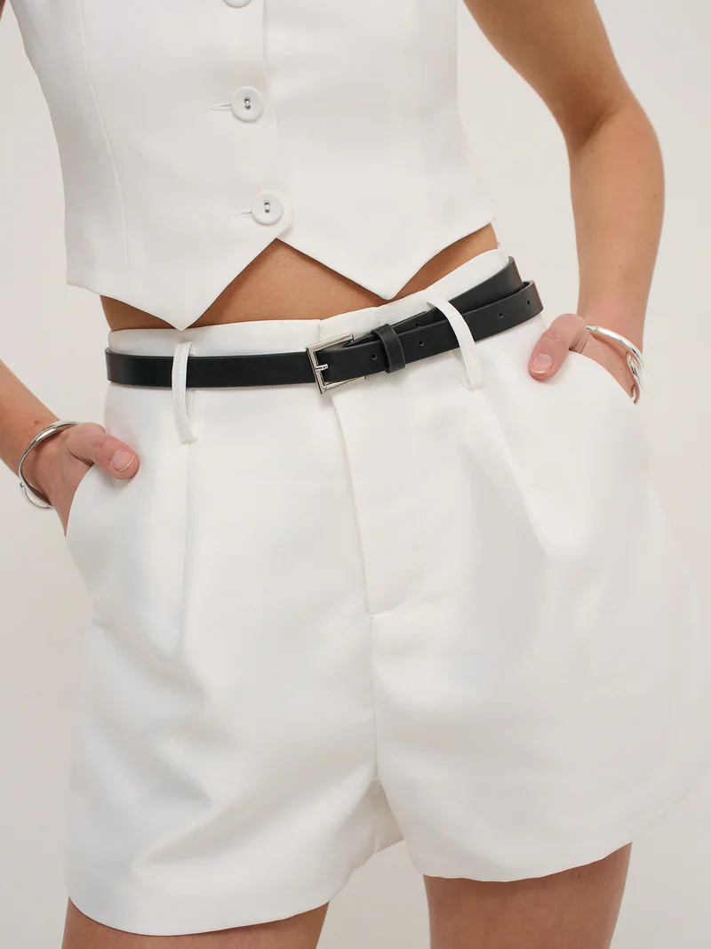 Clioh Skinny Belt Black