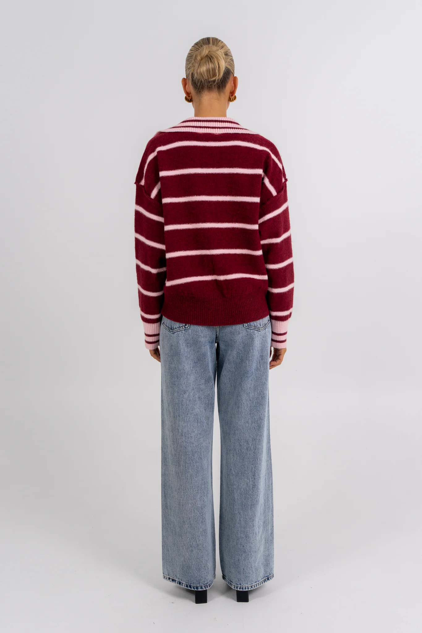 Alex Jumper Burgundy - Image 4