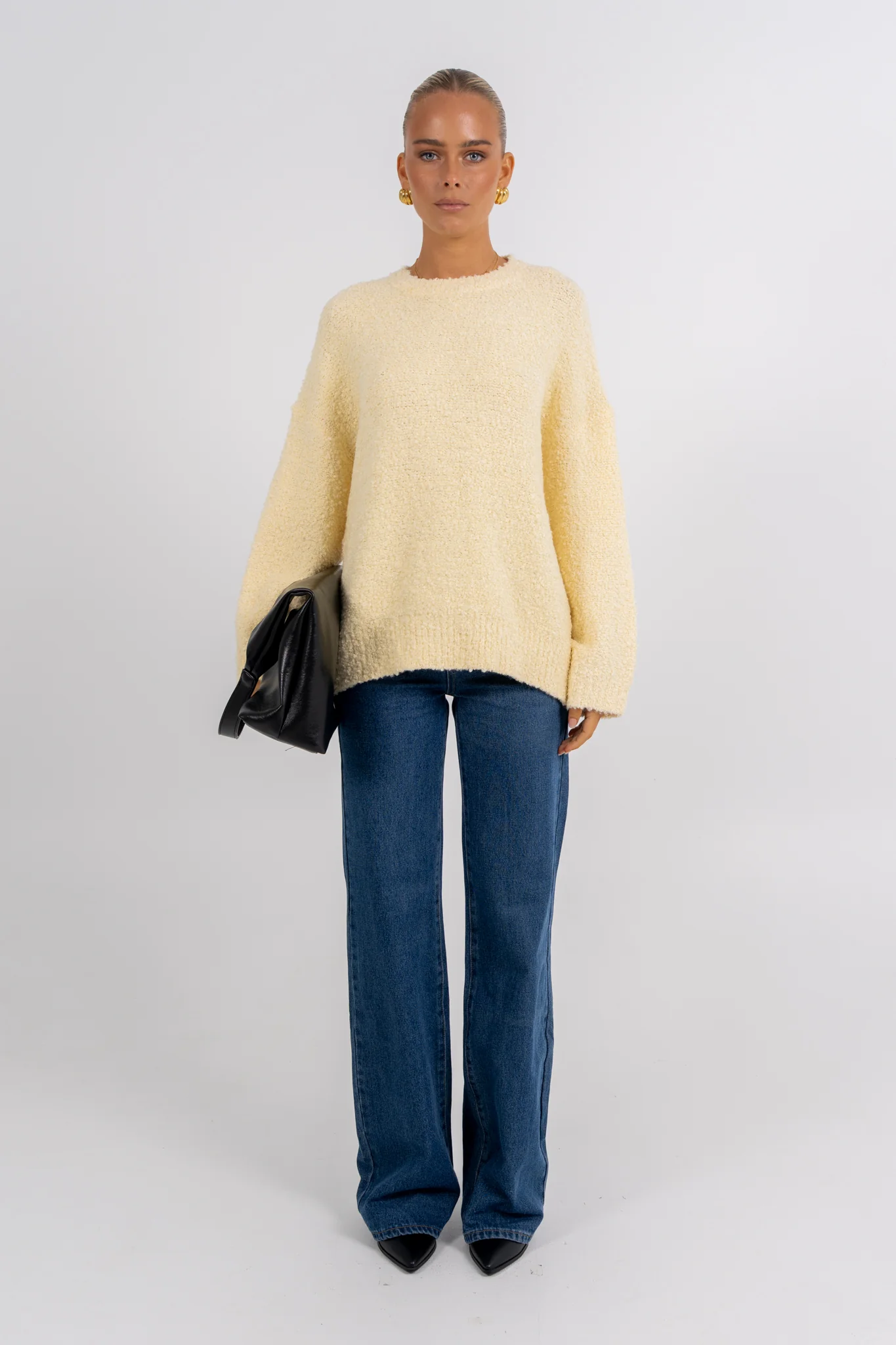 Bobbie Knit Jumper Lemon - Image 2
