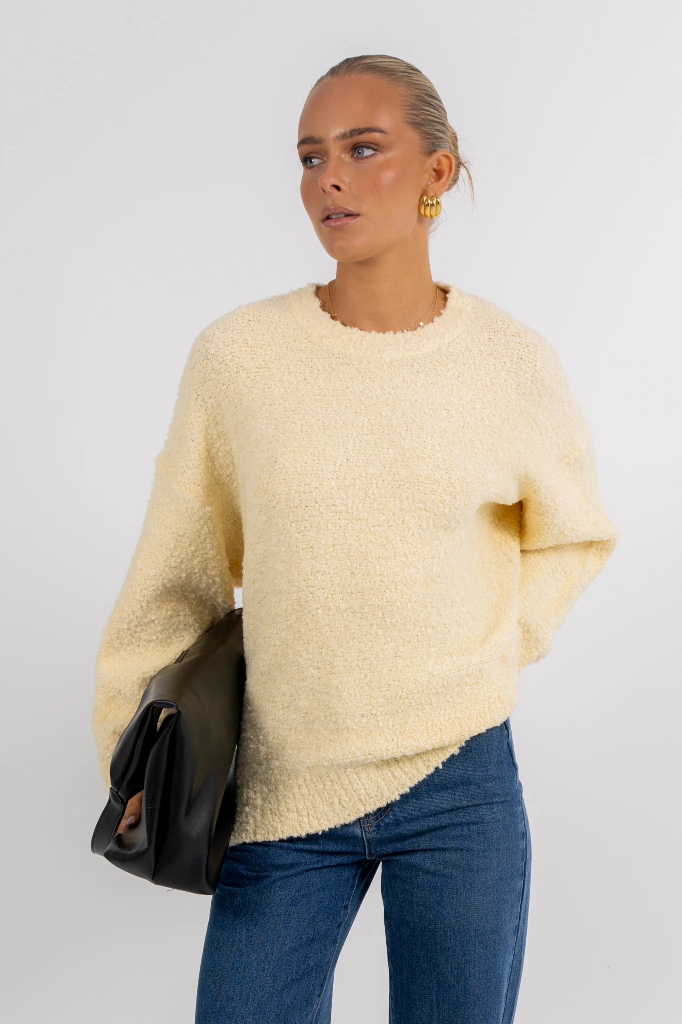 Bobbie Knit Jumper Lemon - Image 6