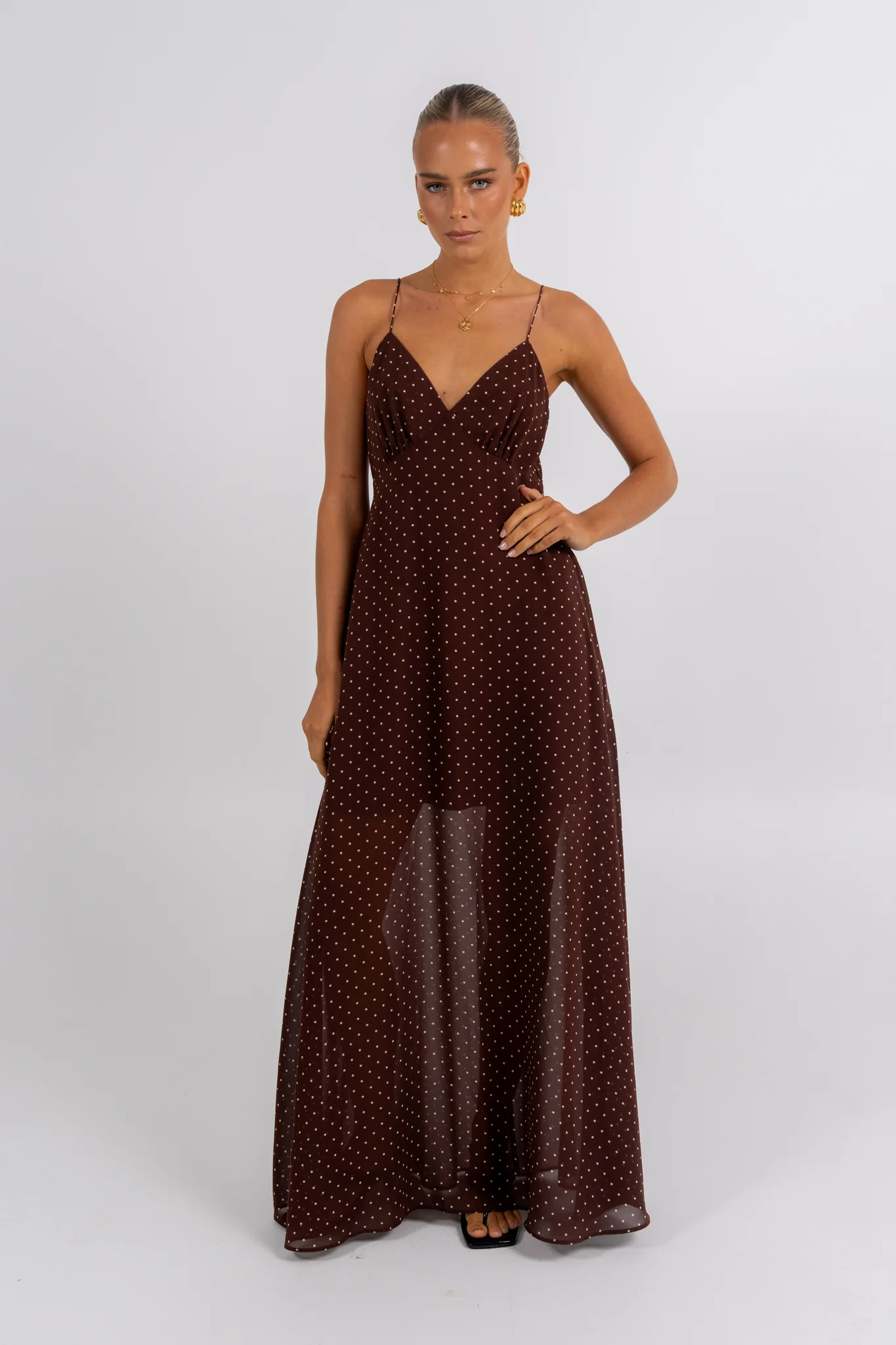 Chloe Maxi Dress Polka Dot - Image 7