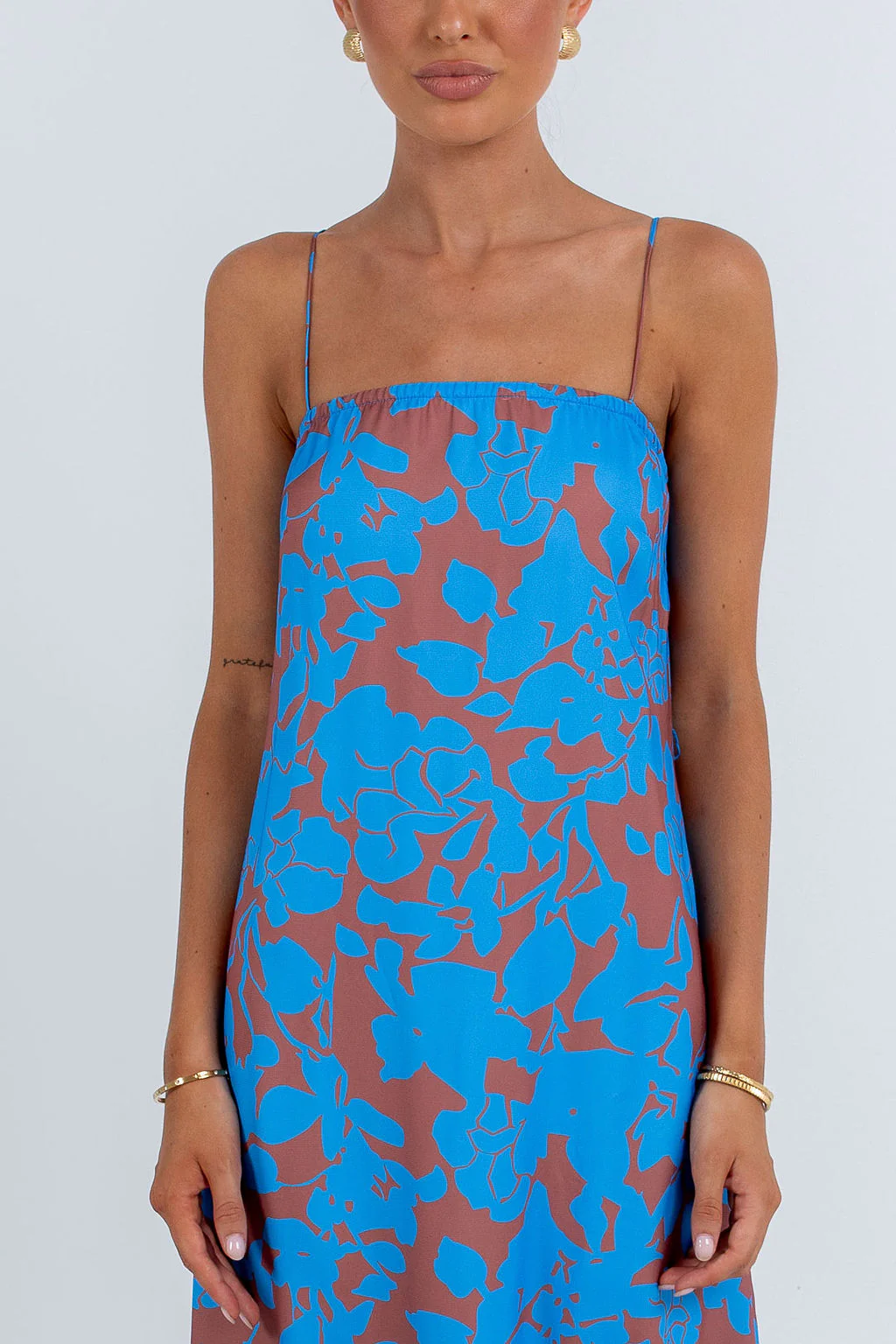 Claudia Maxi Dress Azurosa Print - Image 3
