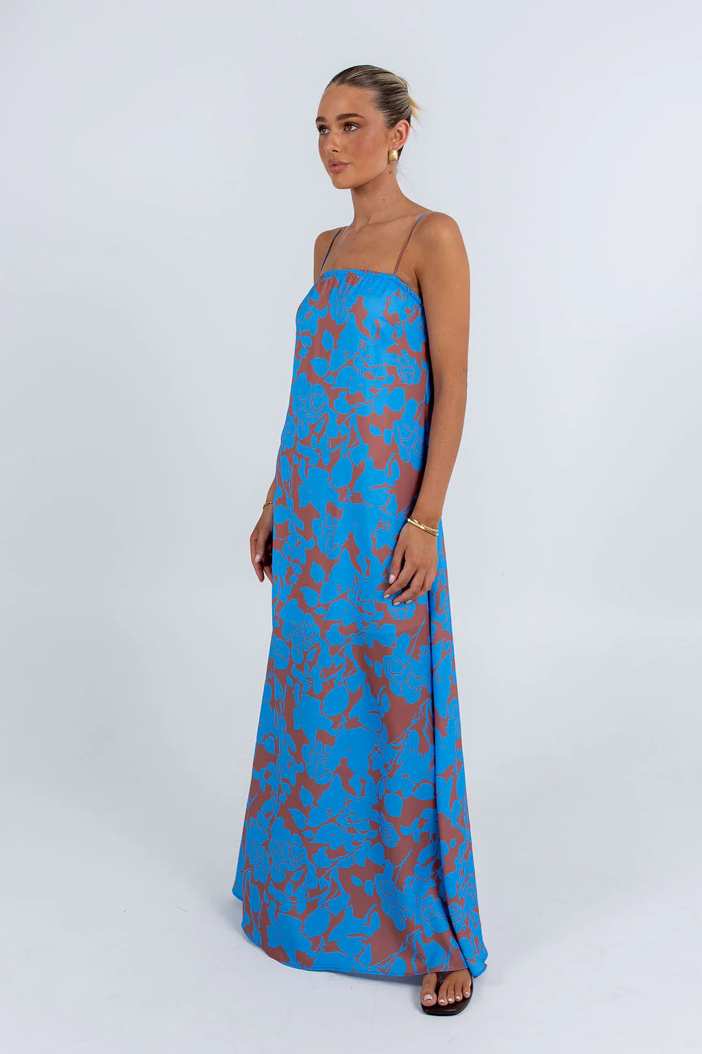 Claudia Maxi Dress Azurosa Print - Image 5