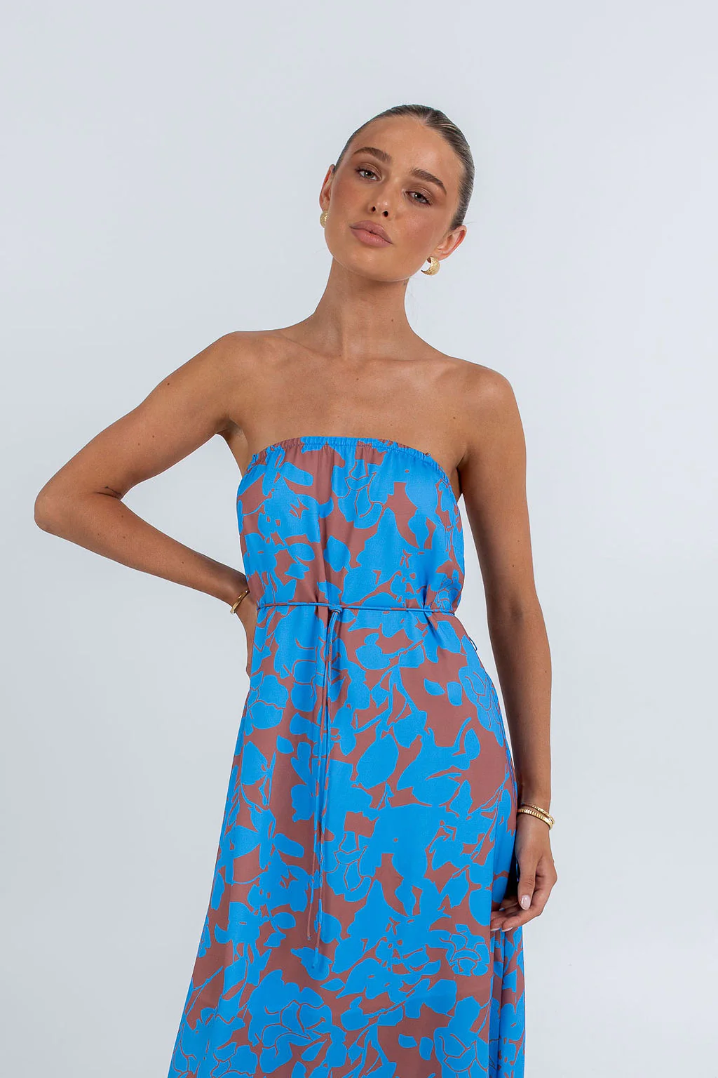 Claudia Maxi Dress Azurosa Print - Image 6