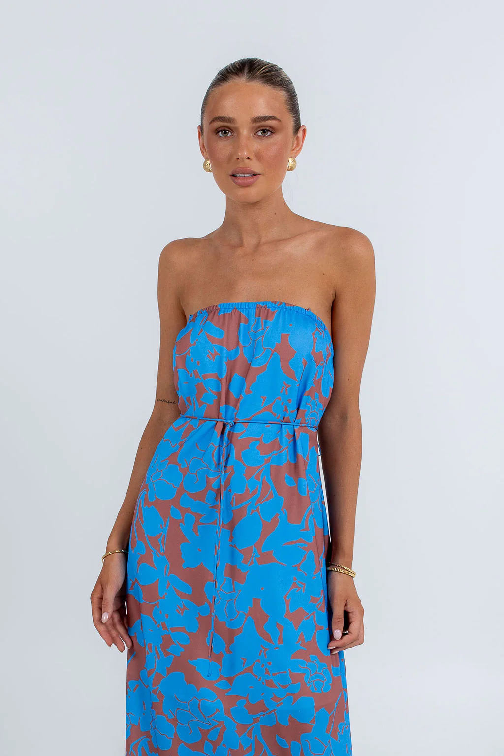 Claudia Maxi Dress Azurosa Print - Image 8